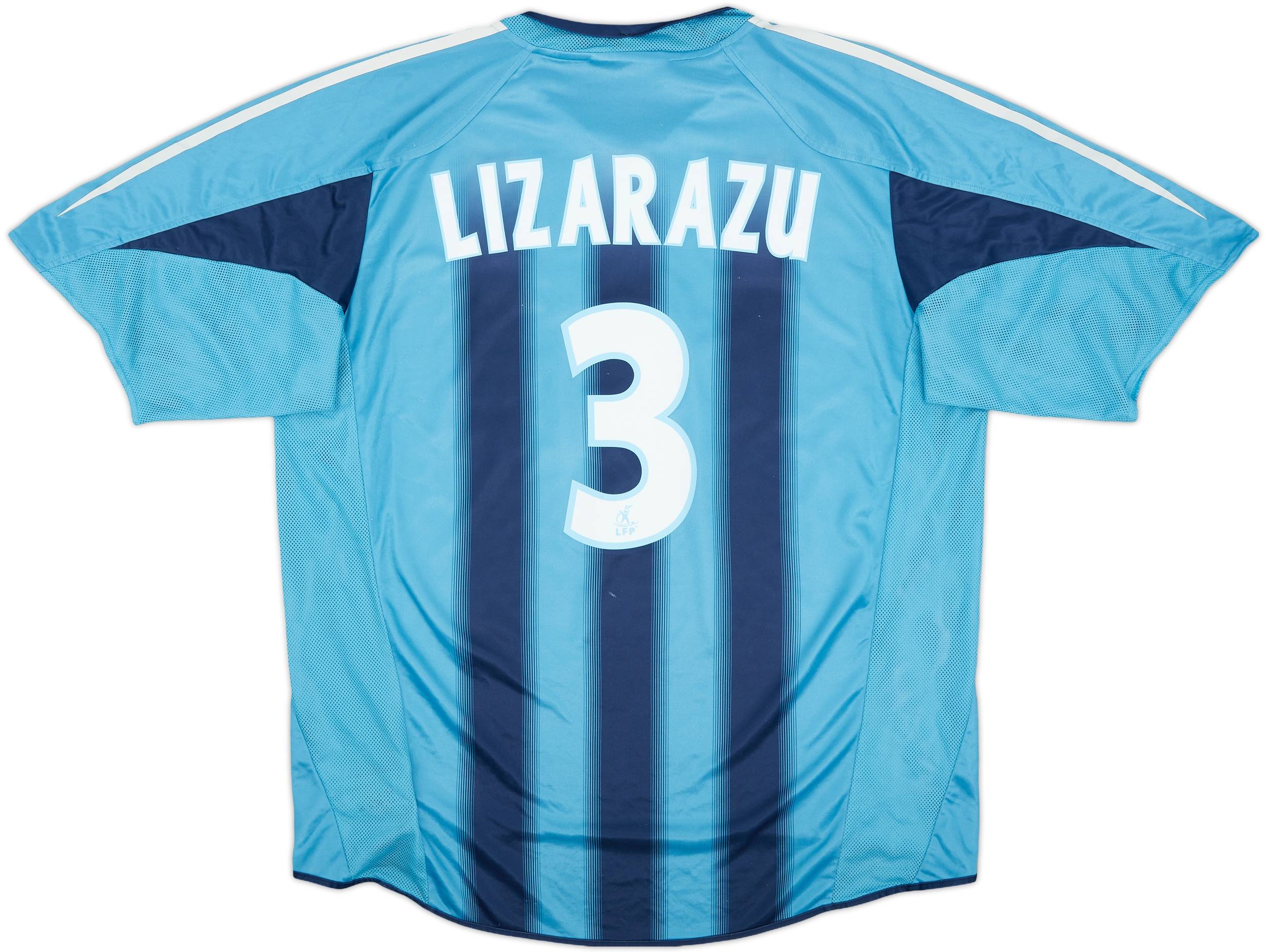 2004-05 Olympique Marseille Away Shirt Lizarazu #3 - 6/10 - (XL)