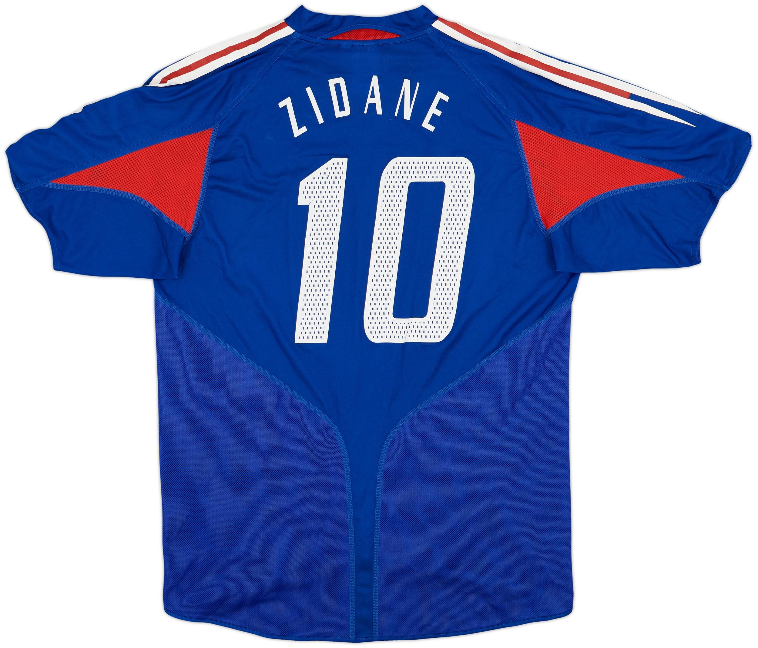 2004-06 France Home Shirt Zidane #10 - 9/10 - (L)