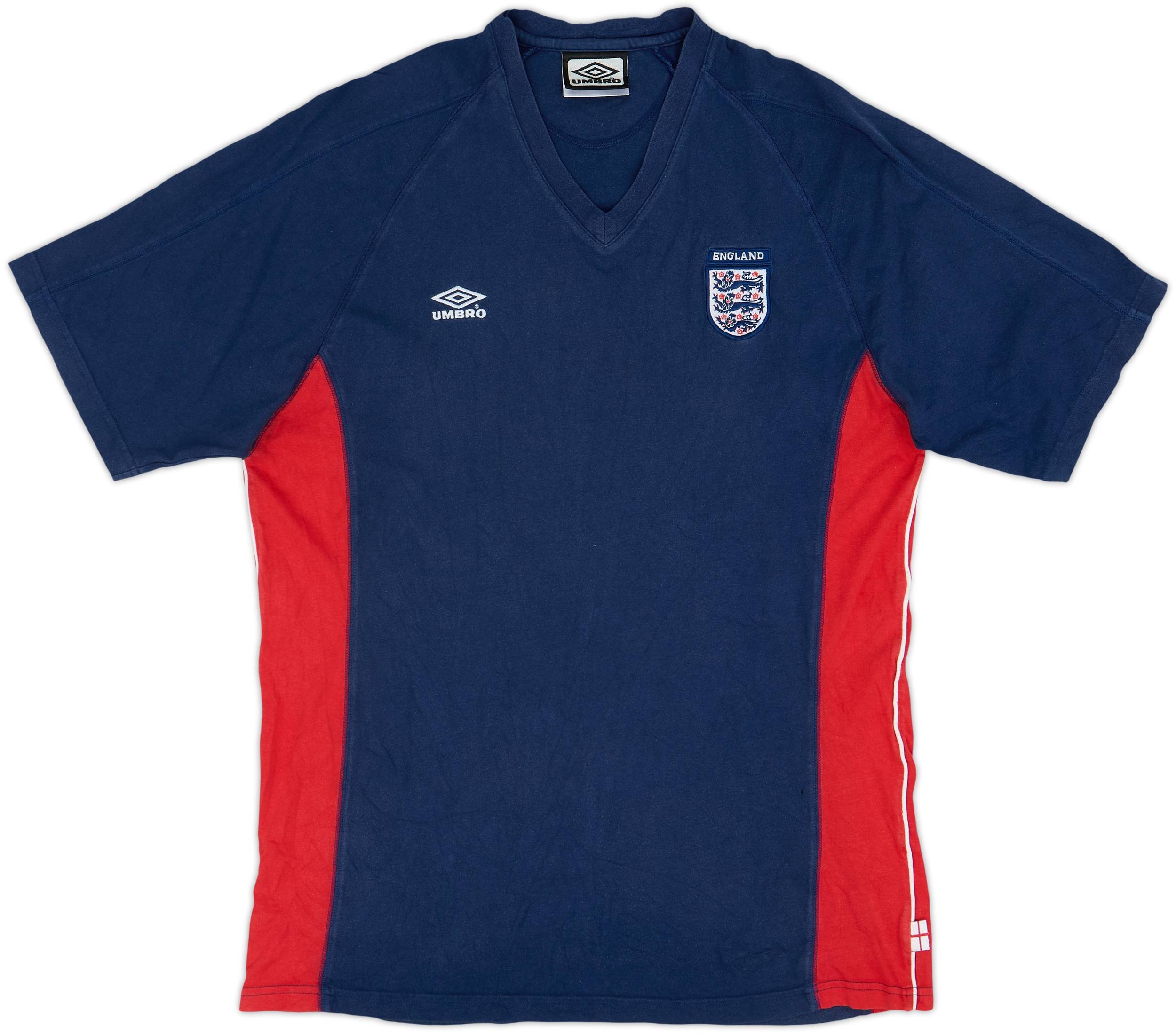 2000-02 England Umbro Cotton Tee - 7/10 - (L)