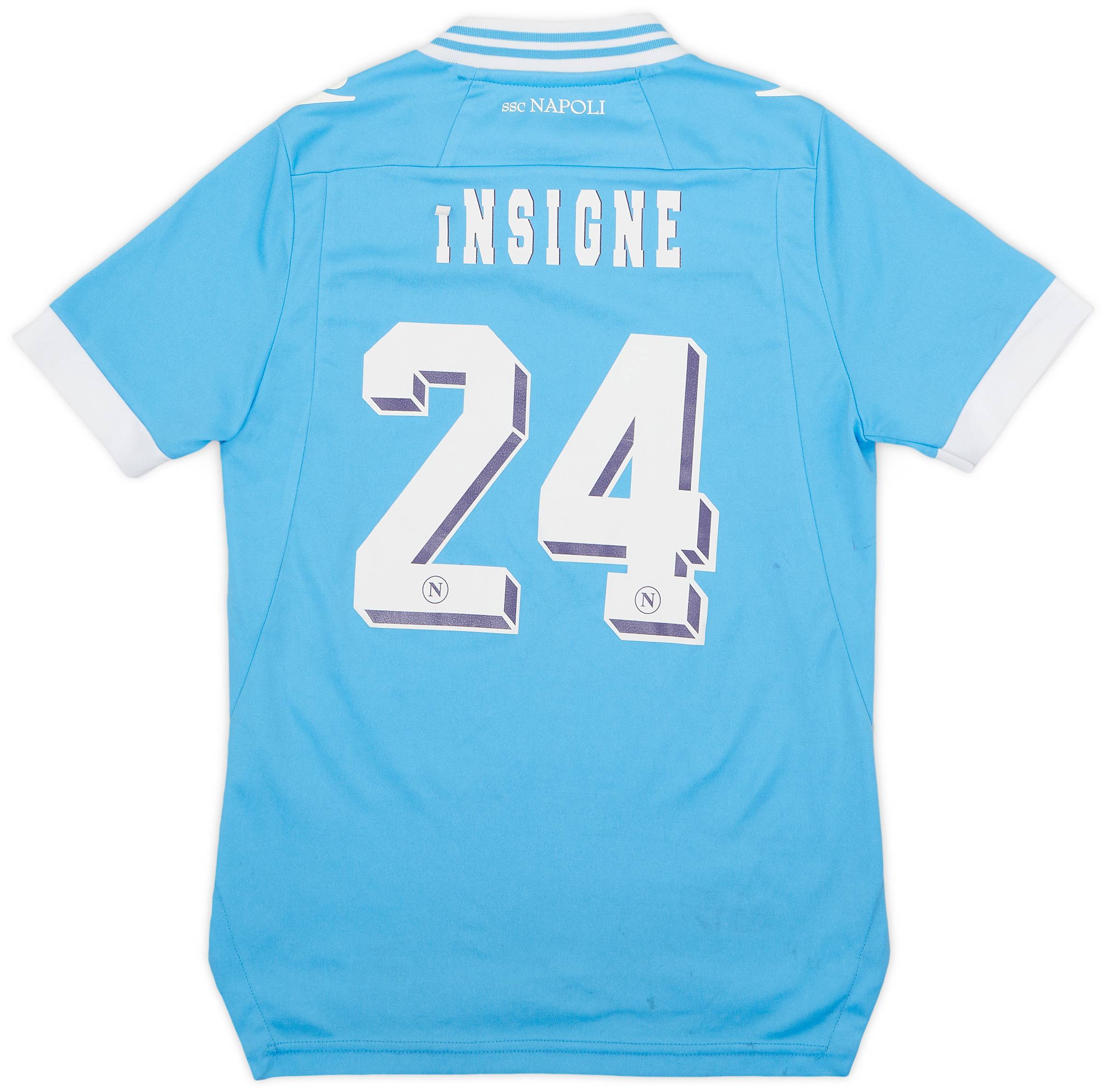 2012-13 Napoli Home Shirt Insigne #24 - 7/10 - (M.Boys)