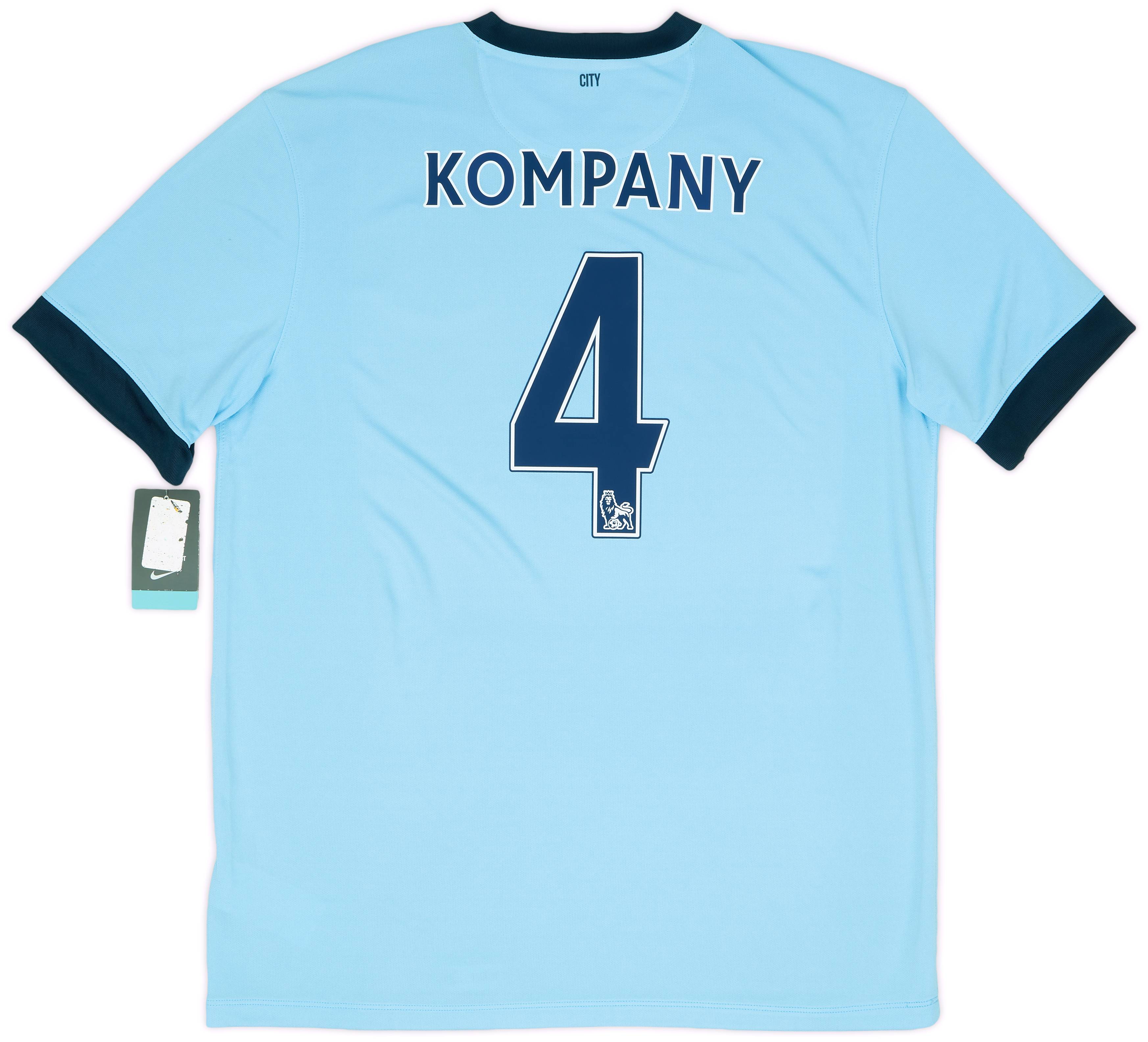 2014-15 Manchester City Home Shirt Kompany #4 (XL)