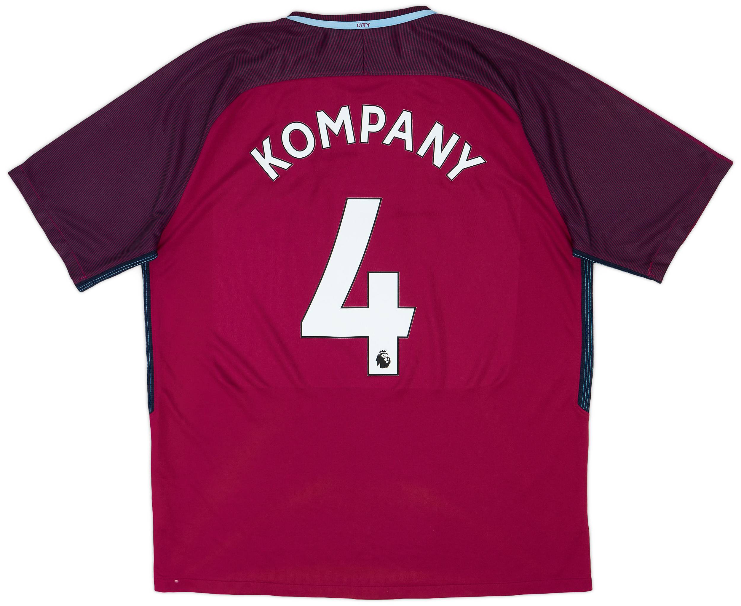 2017-18 Manchester City Away Shirt Kompany #4 - 9/10 - (XL)