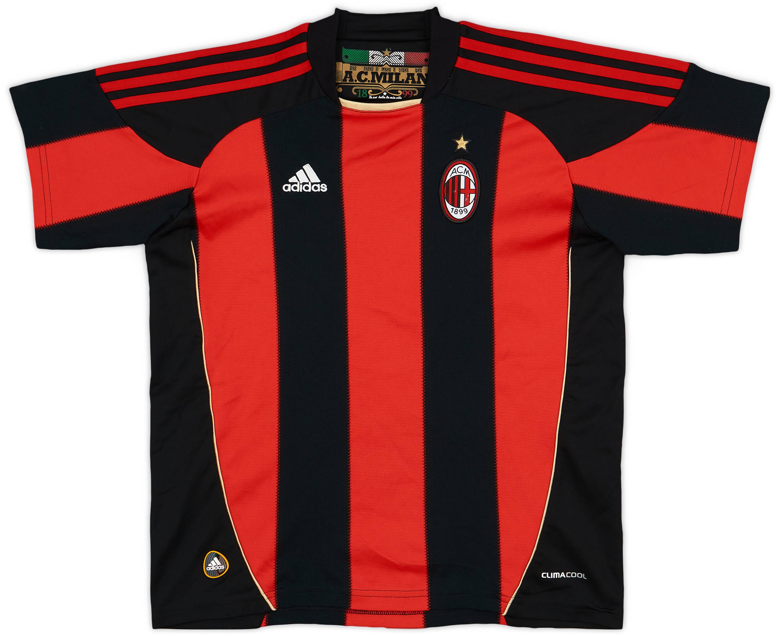 2010-11 AC Milan Home Shirt - 9/10 - (M.Boys)