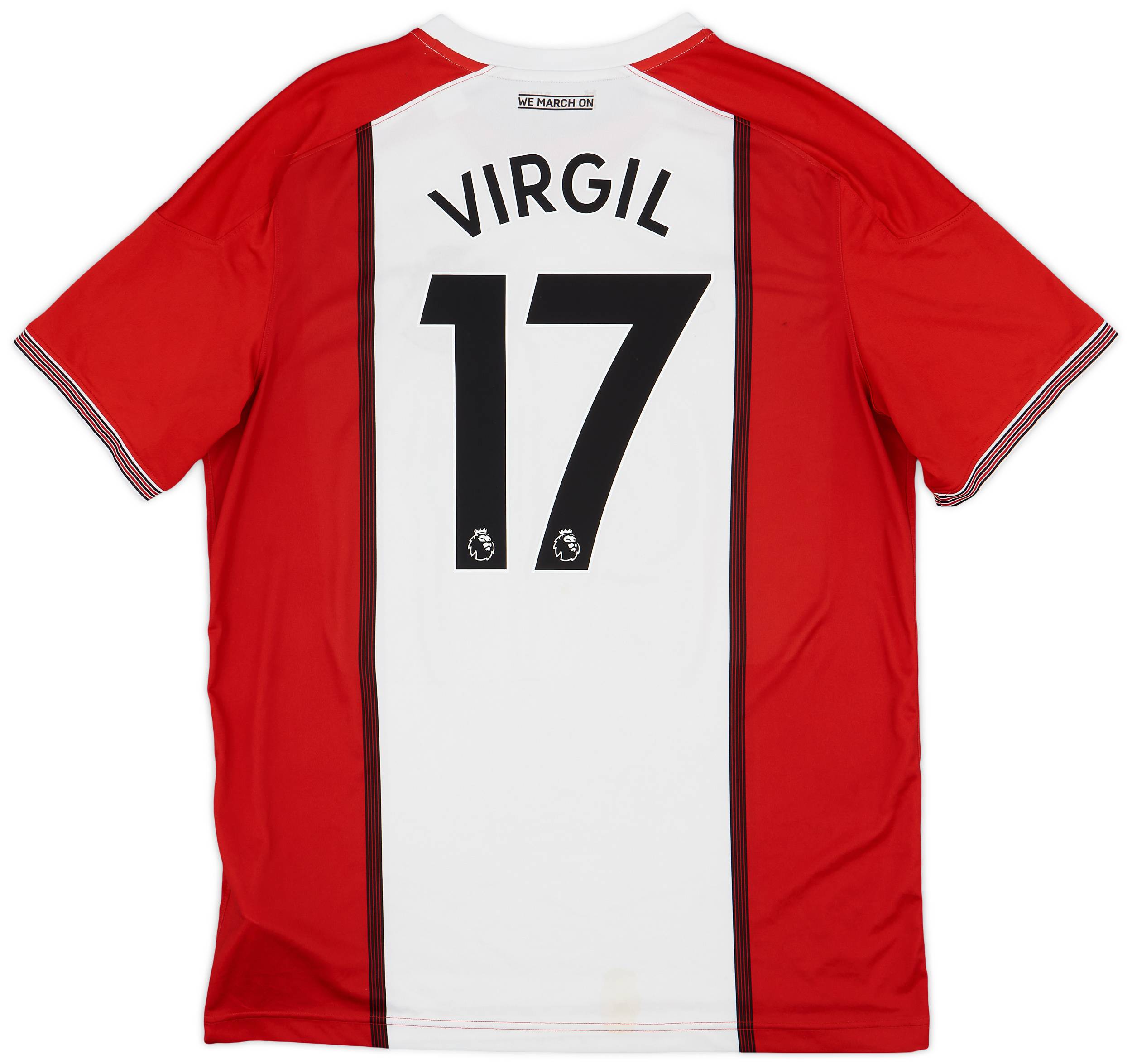 2017-18 Southampton Home Shirt Virgil #17 - 5/10 - (XL)