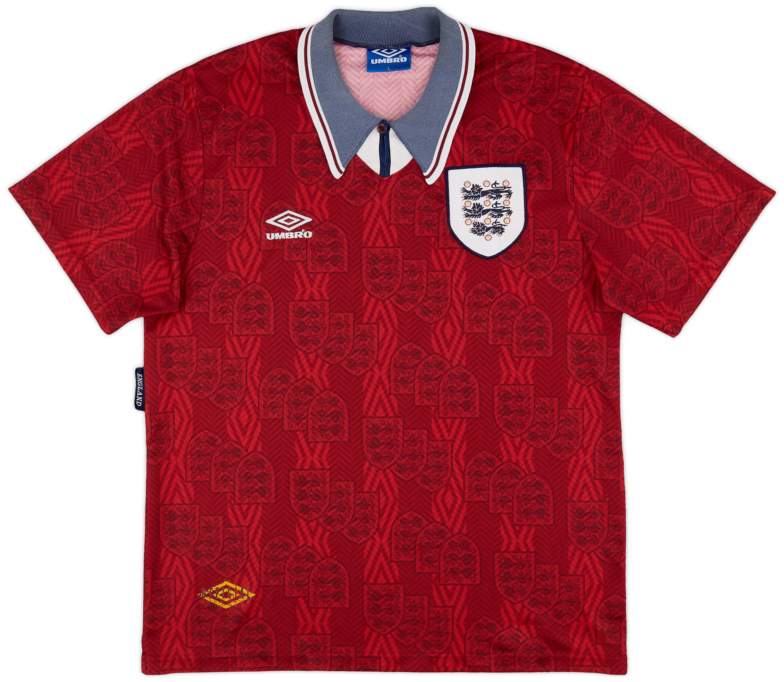 1993-95 England Away Shirt - 8/10 - (L)