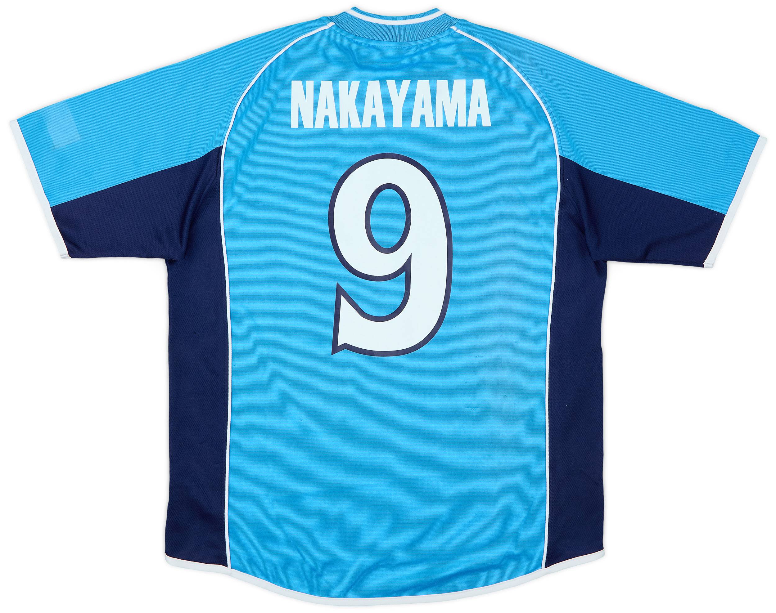 2002 Jubilo Iwata Home Shirt Nakayama #9 - 8/10 - (L)