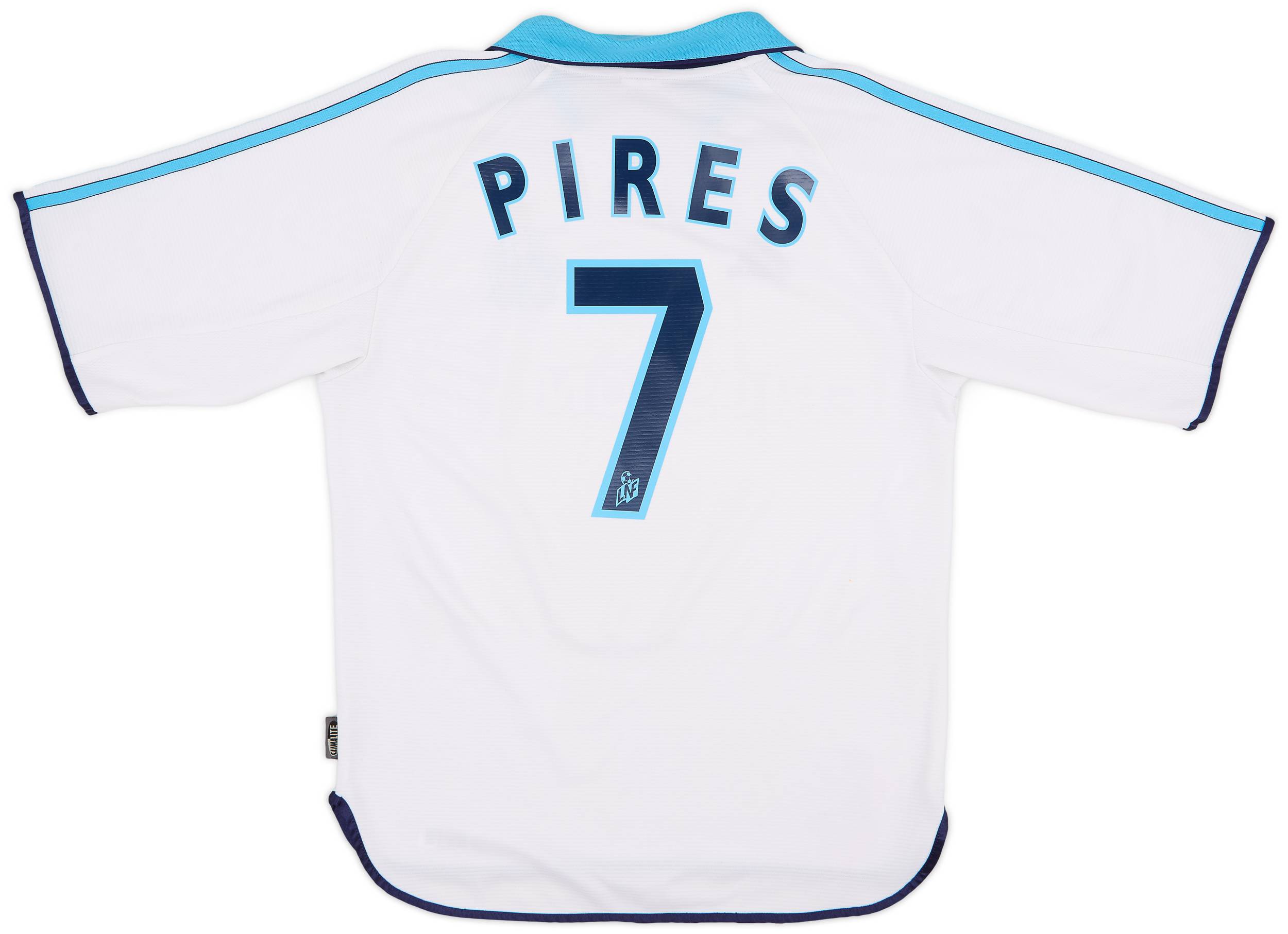 1999-00 Olympique Marseille Home Shirt Pires #7 - 8/10 - (S)