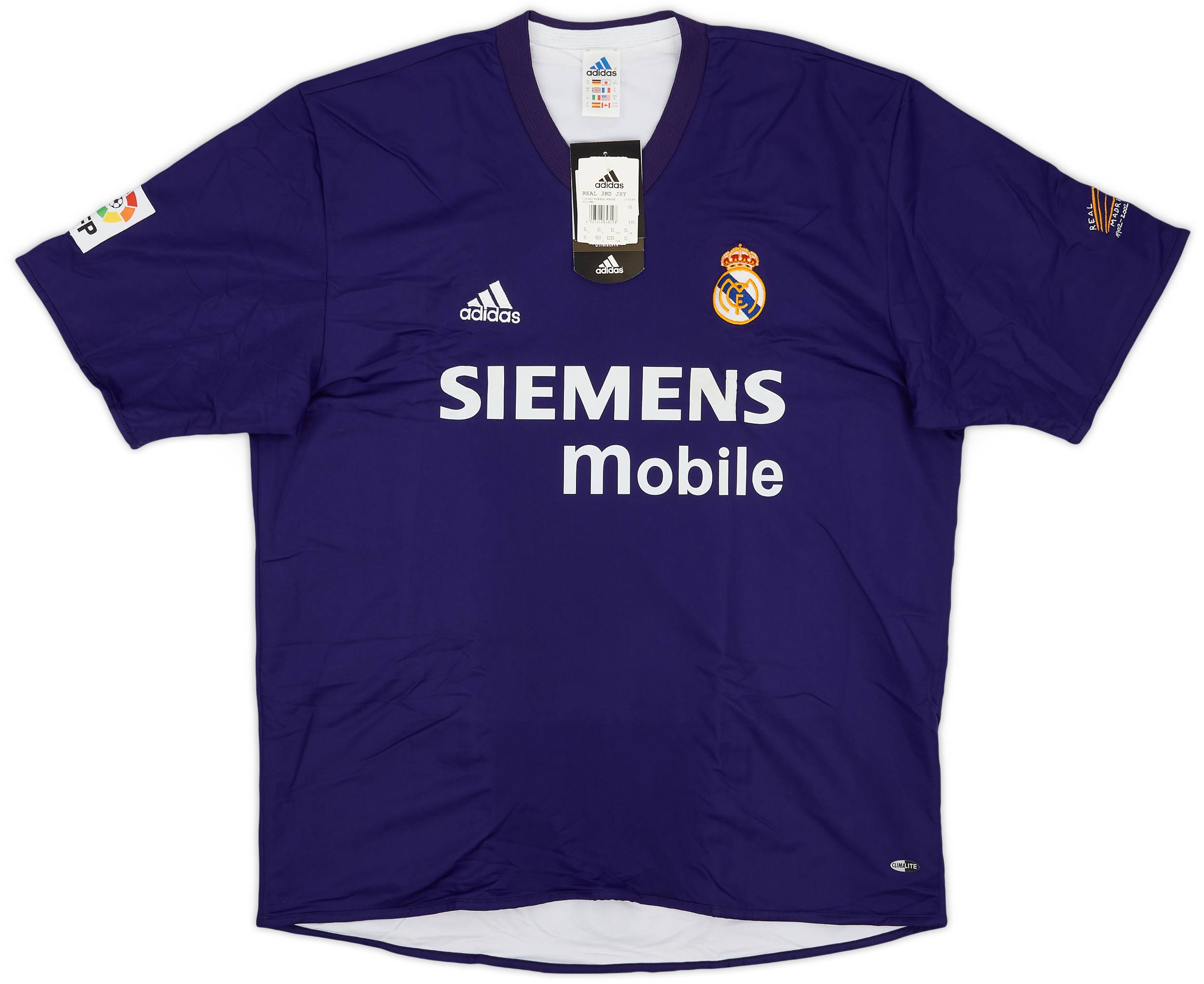 Real Madrid 02/03 100周年 RAUL 2002-03 Real Madrid Centenary Third Shirt Raul #7 (XL)