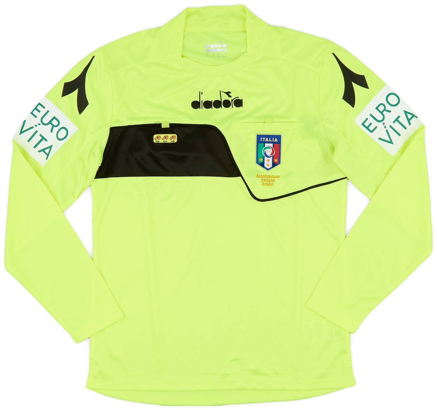 2018-19 Italy Diadora Referee L/S Shirt - 9/10 - (S)