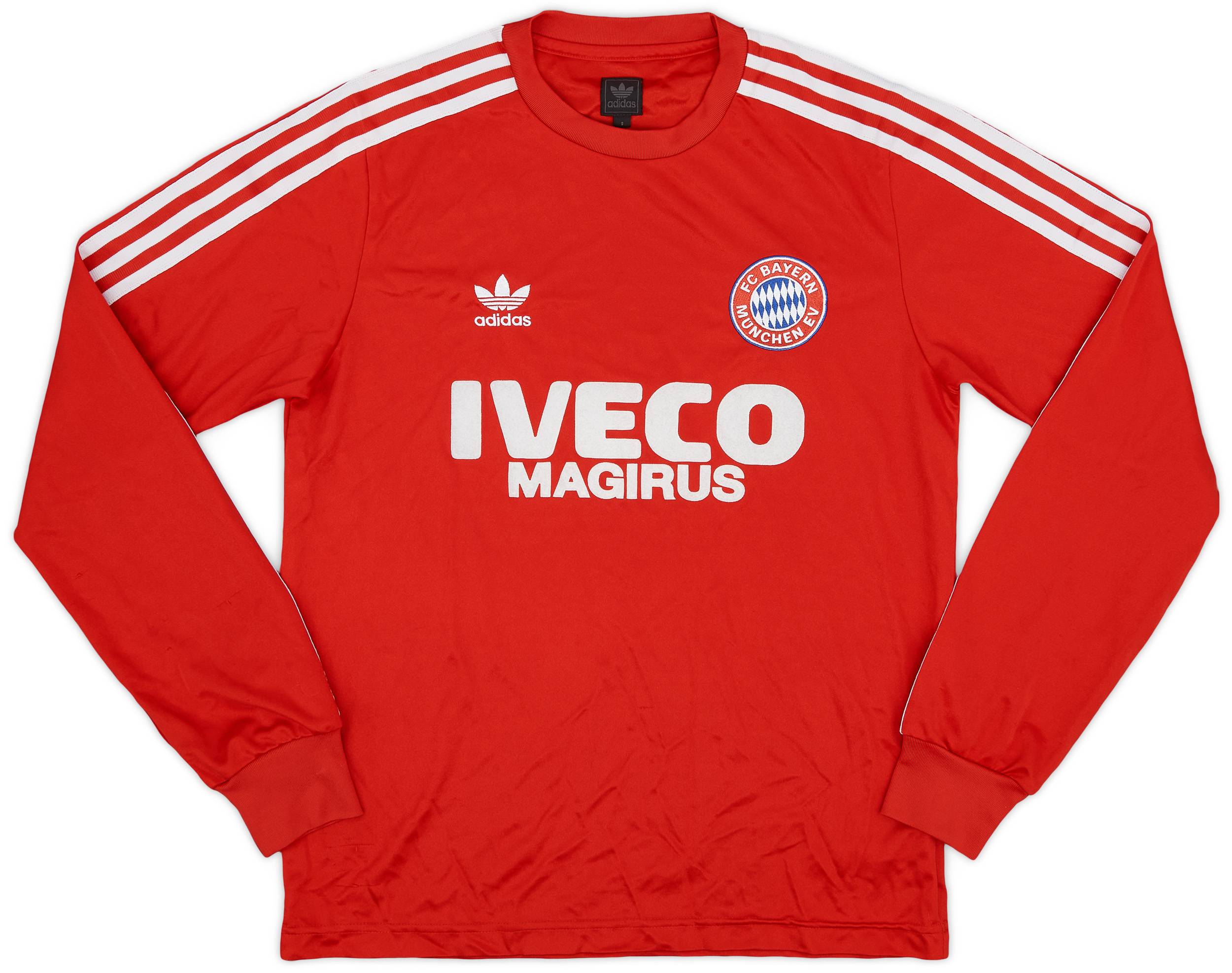 2007-08 Bayern Munich Retro "1982" adidas L/S Shirt - 6/10 - (S)