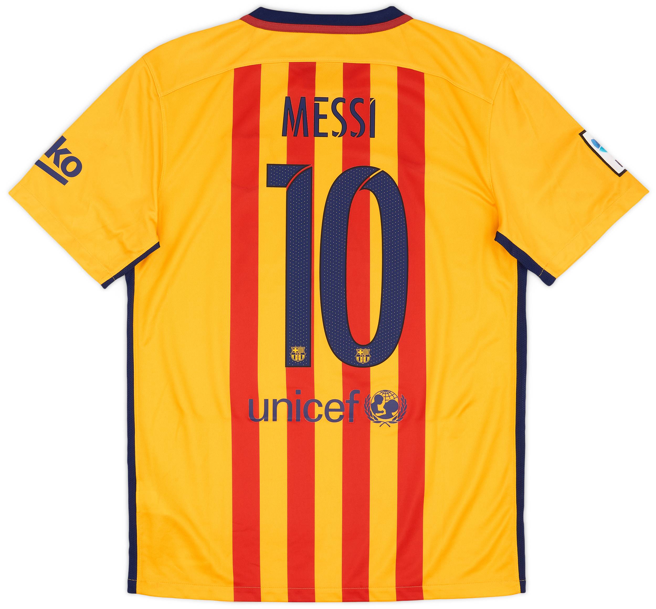 2015-16 Barcelona Away Shirt Messi #10 (M)