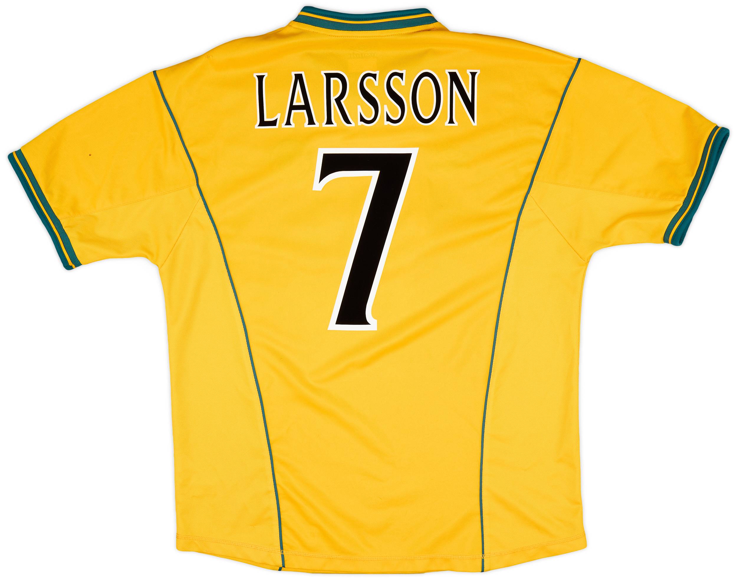 2000-02 Celtic Away Shirt Larsson #7 - 6/10 - (XL)