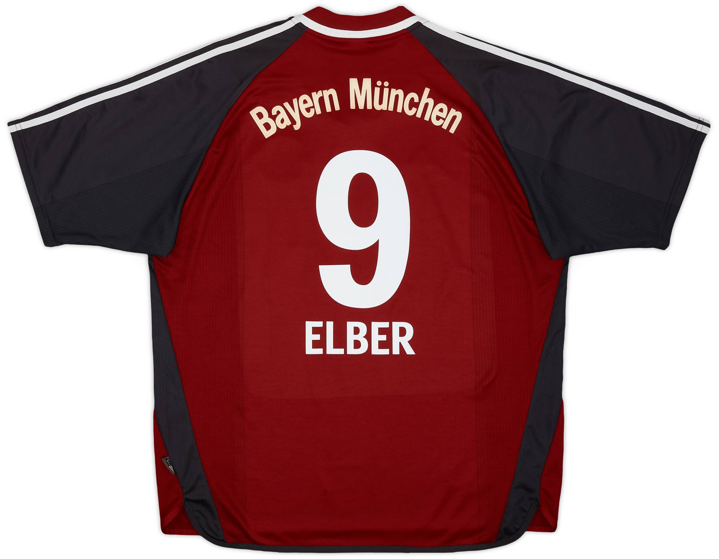 2001-02 Bayern Munich Home Shirt Elber #9 - 6/10 - (XXL)