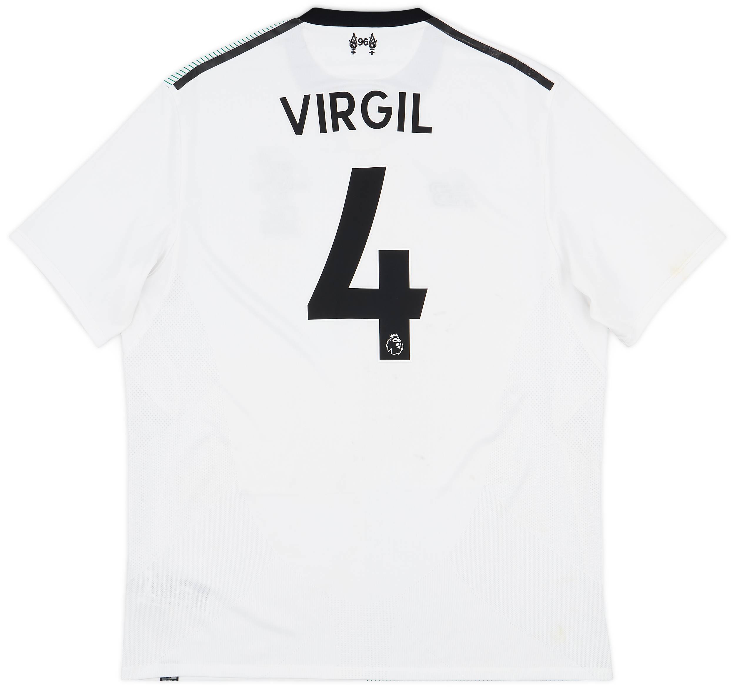 2017-18 Liverpool Away Shirt Virgil #4 - 5/10 - (XL)