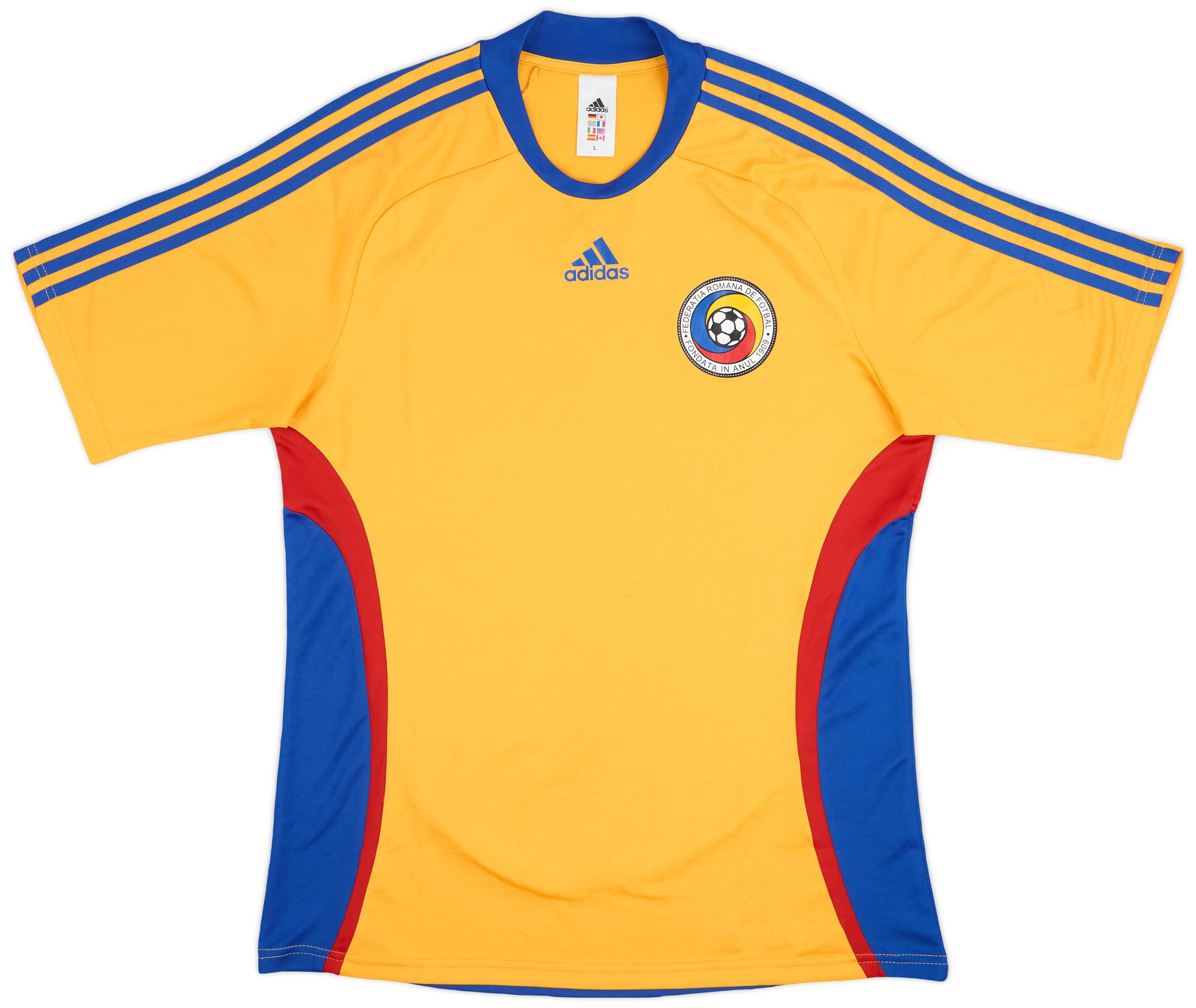 2008-09 Romania Home Basic Shirt - 8/10 - (L)