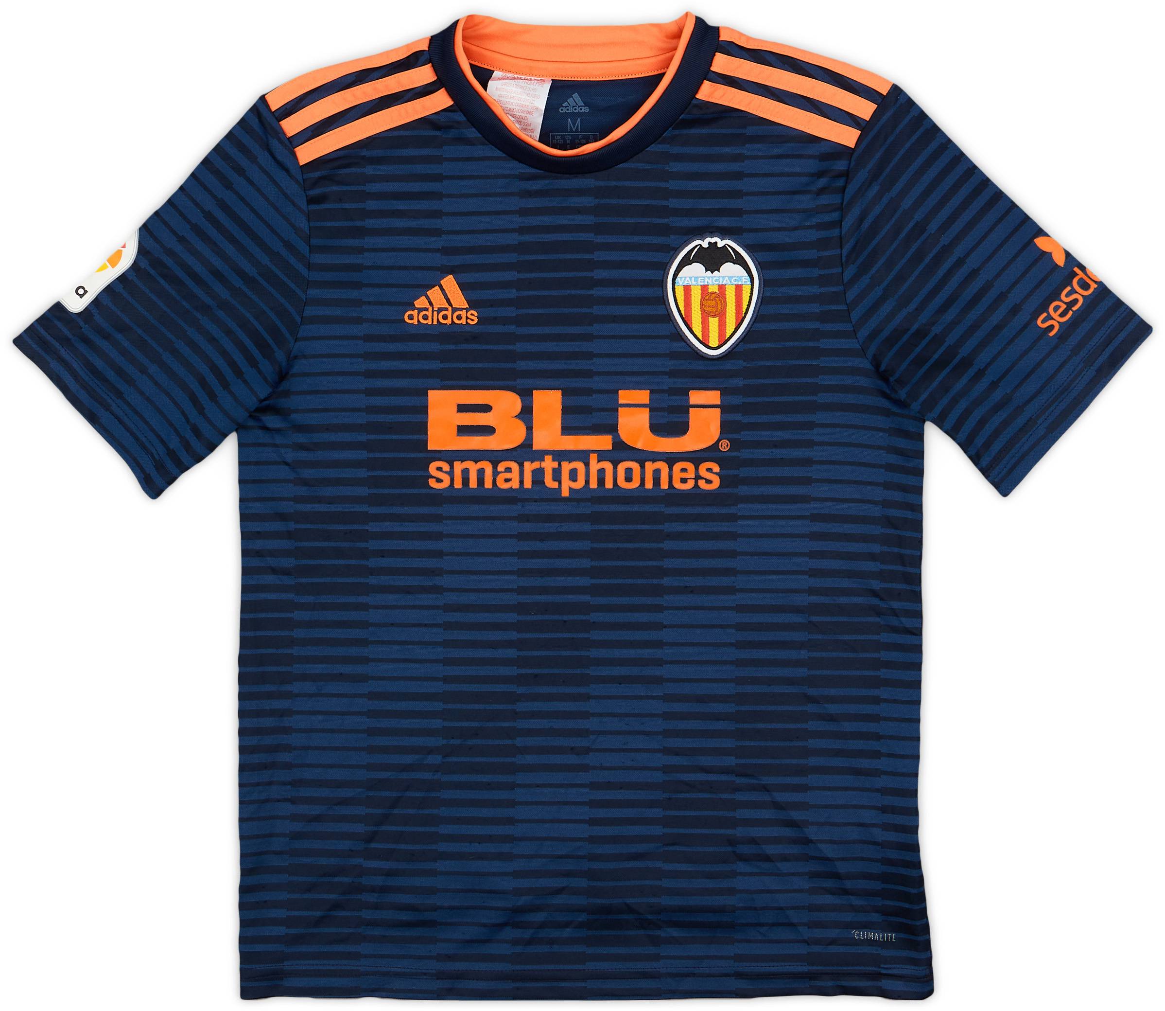2018-19 Valencia Away Shirt - 7/10 - (M.Boys)