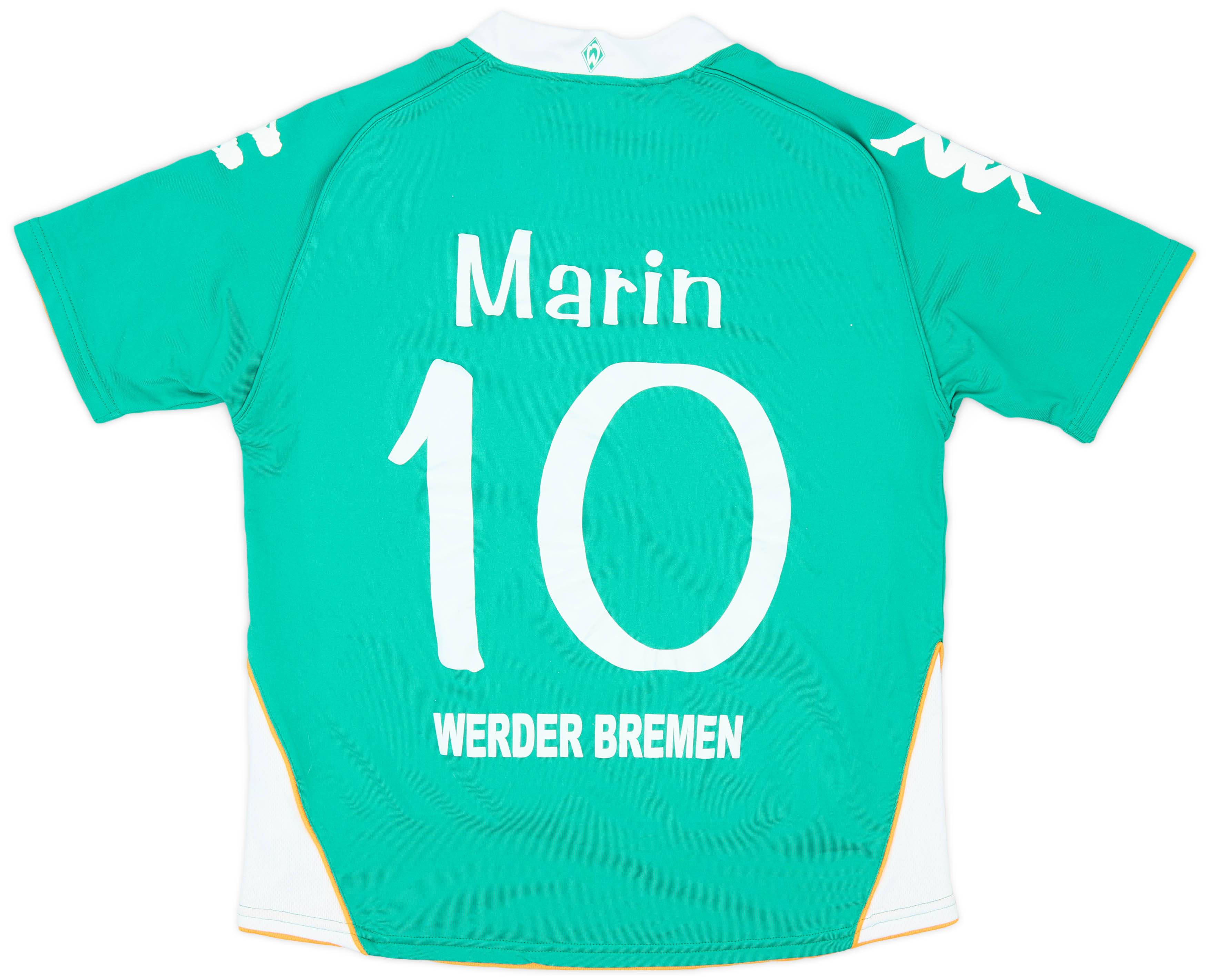 2007-08 Werder Bremen Home Shirt Marin #10 - 6/10 - (XL.Boys)