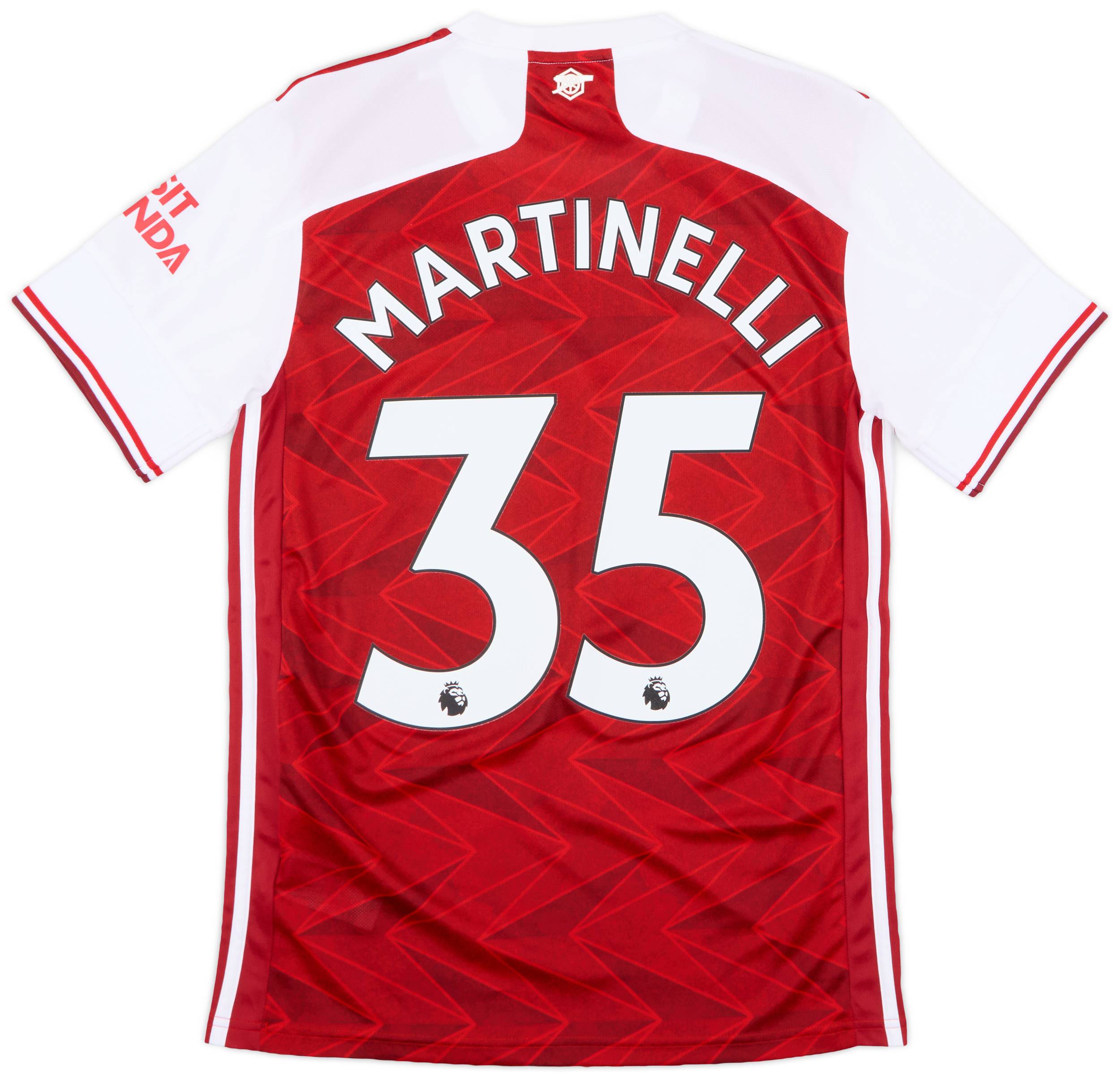 2020-21 Arsenal Home Shirt Martinelli #35 - 9/10 - (S)