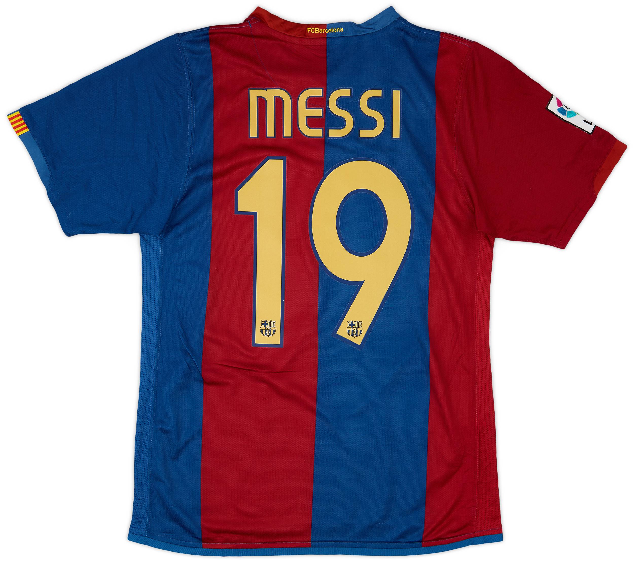 2006-07 Barcelona Home Shirt Messi #19 - 7/10 - (S)