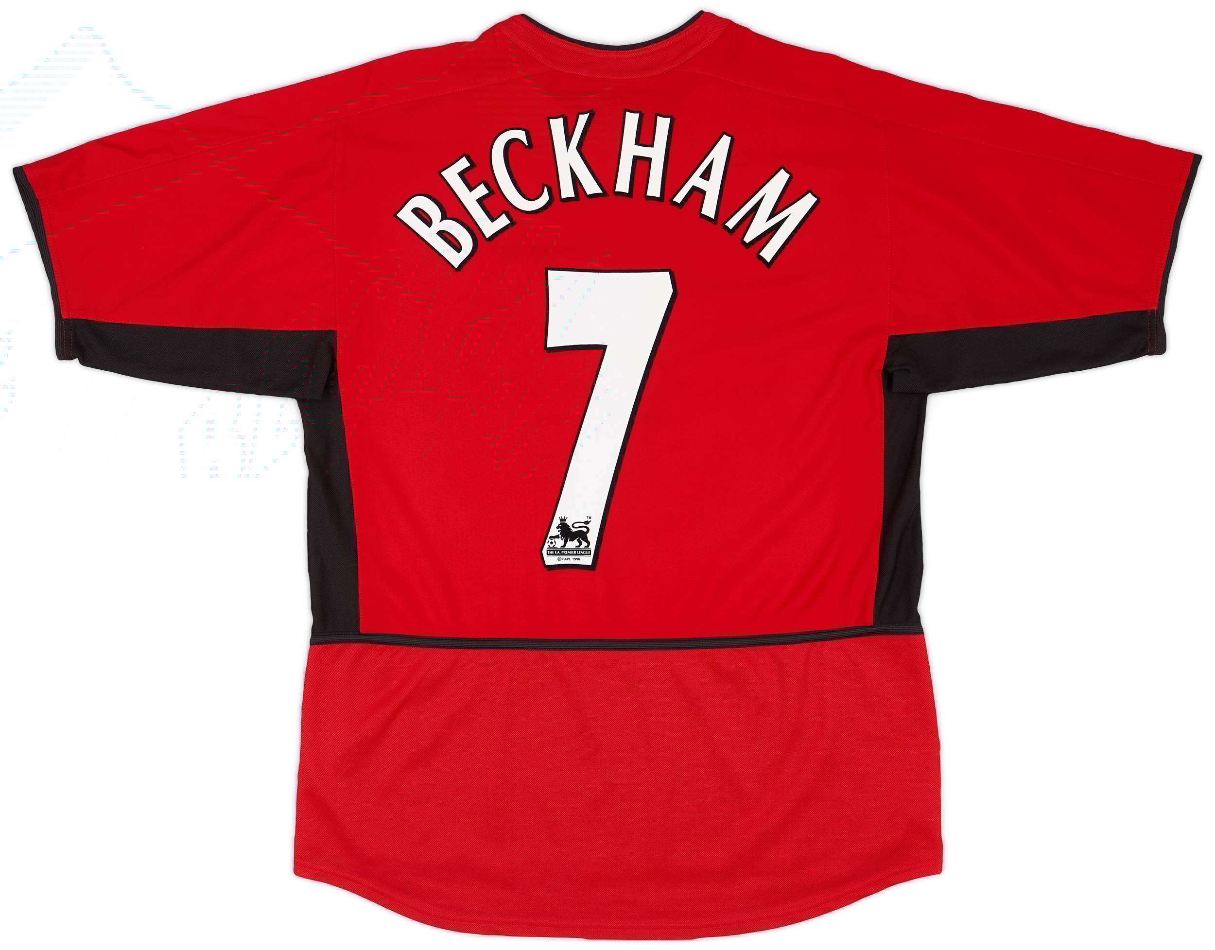 2002-04 Manchester United Home Shirt Beckham #7 - 8/10 - (M)