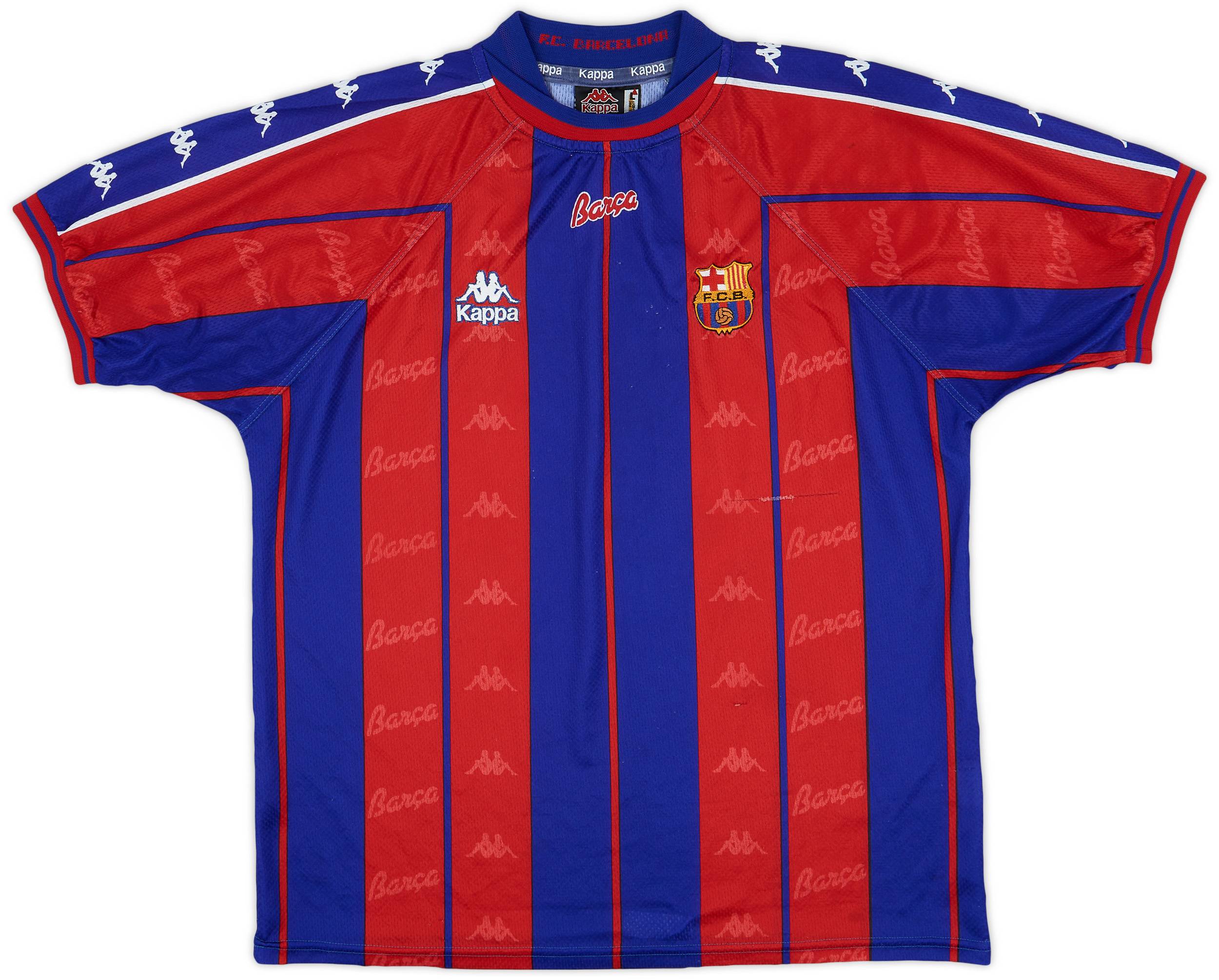 1997-98 Barcelona Home Shirt - 7/10 - (L)