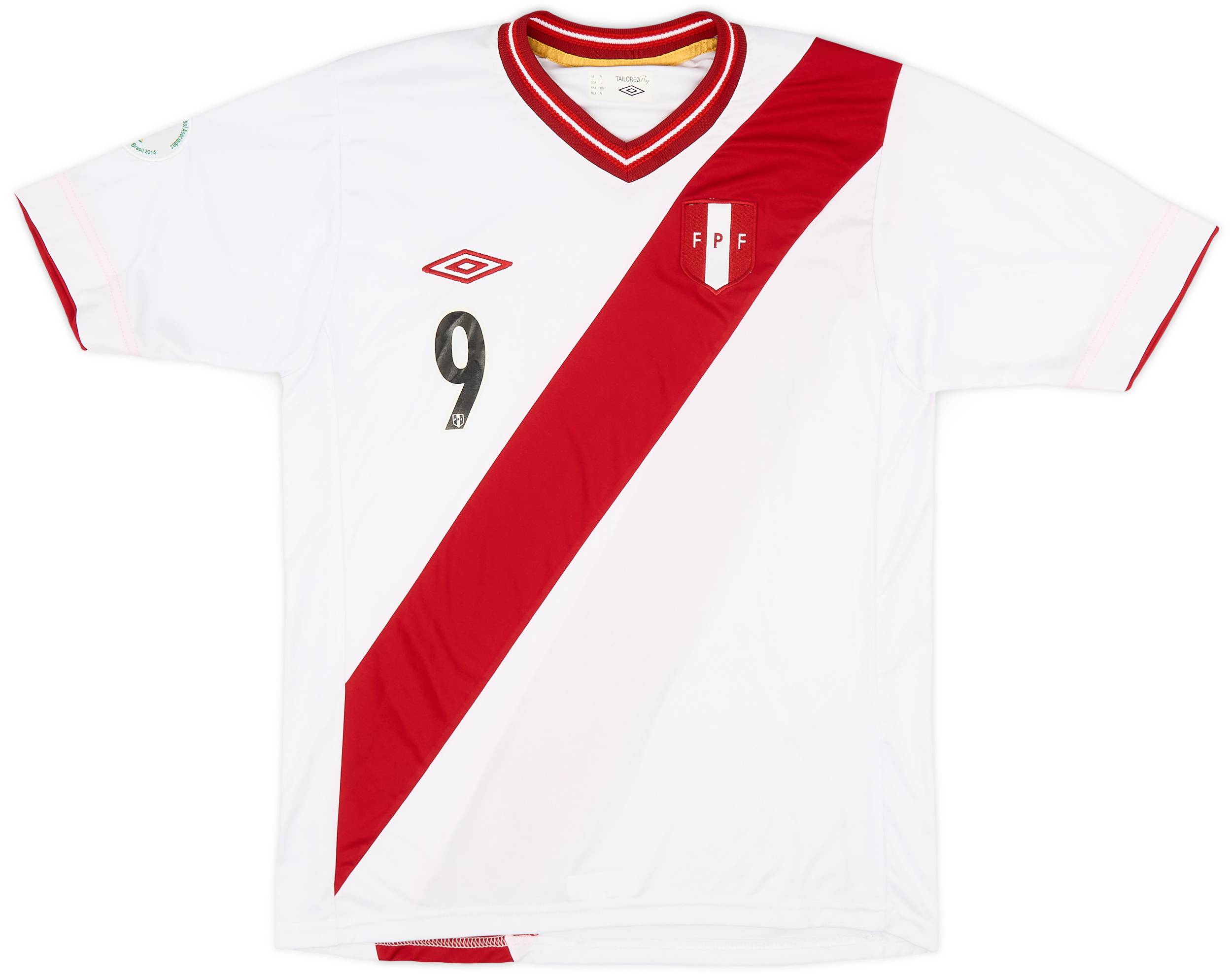 2012-14 Peru Limited Edition Home Shirt #9 - 6/10 - (M)