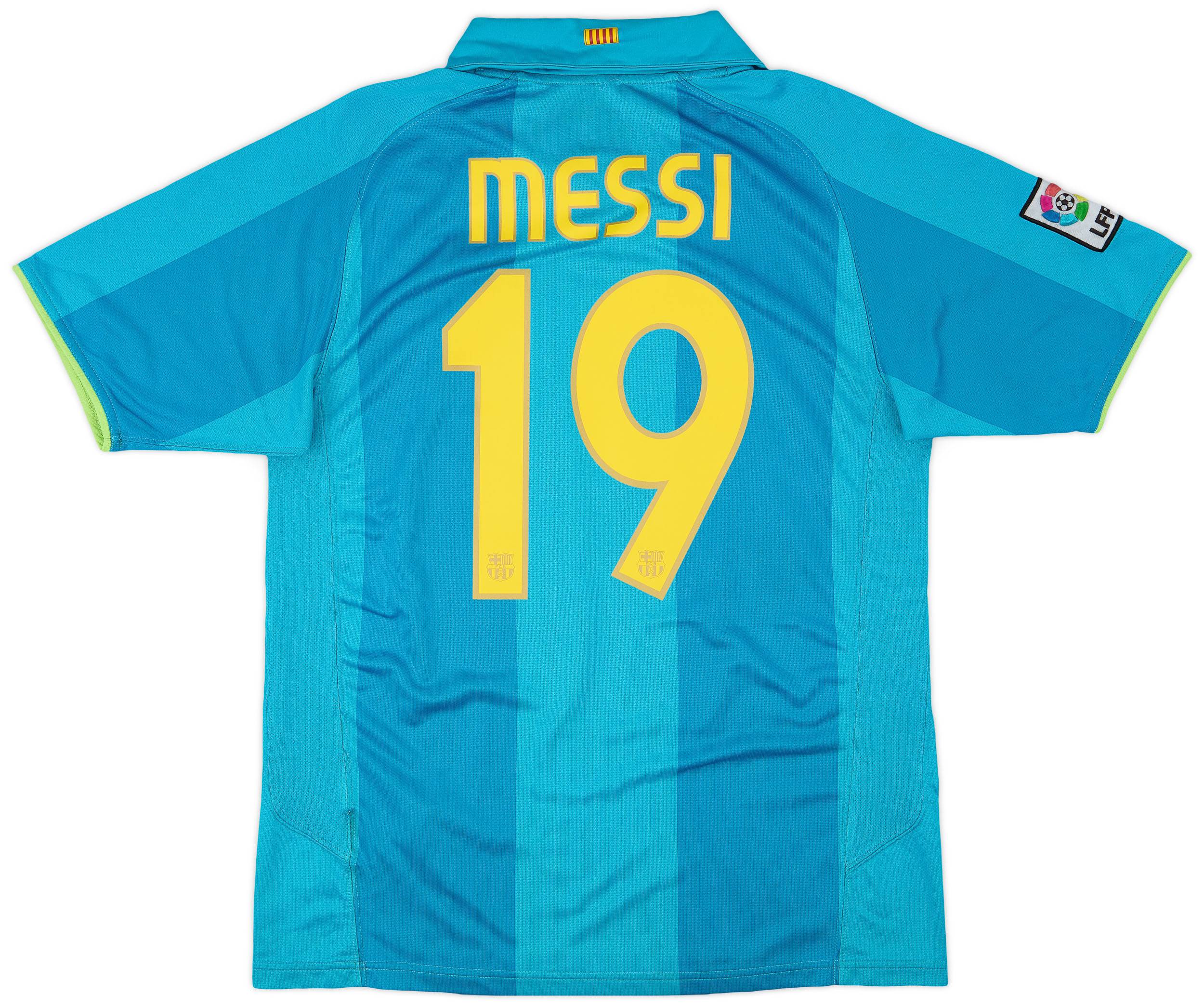 2007-09 Barcelona Away Shirt Messi #19 - 9/10 - (L)