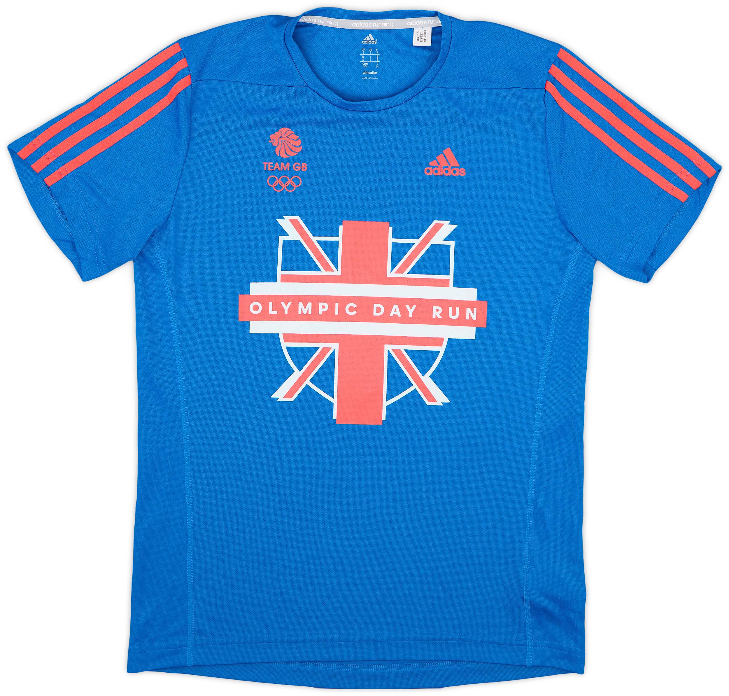 2016 Team GB adidas 'Olympic Day Run' Training Shirt - 9/10 - (S)