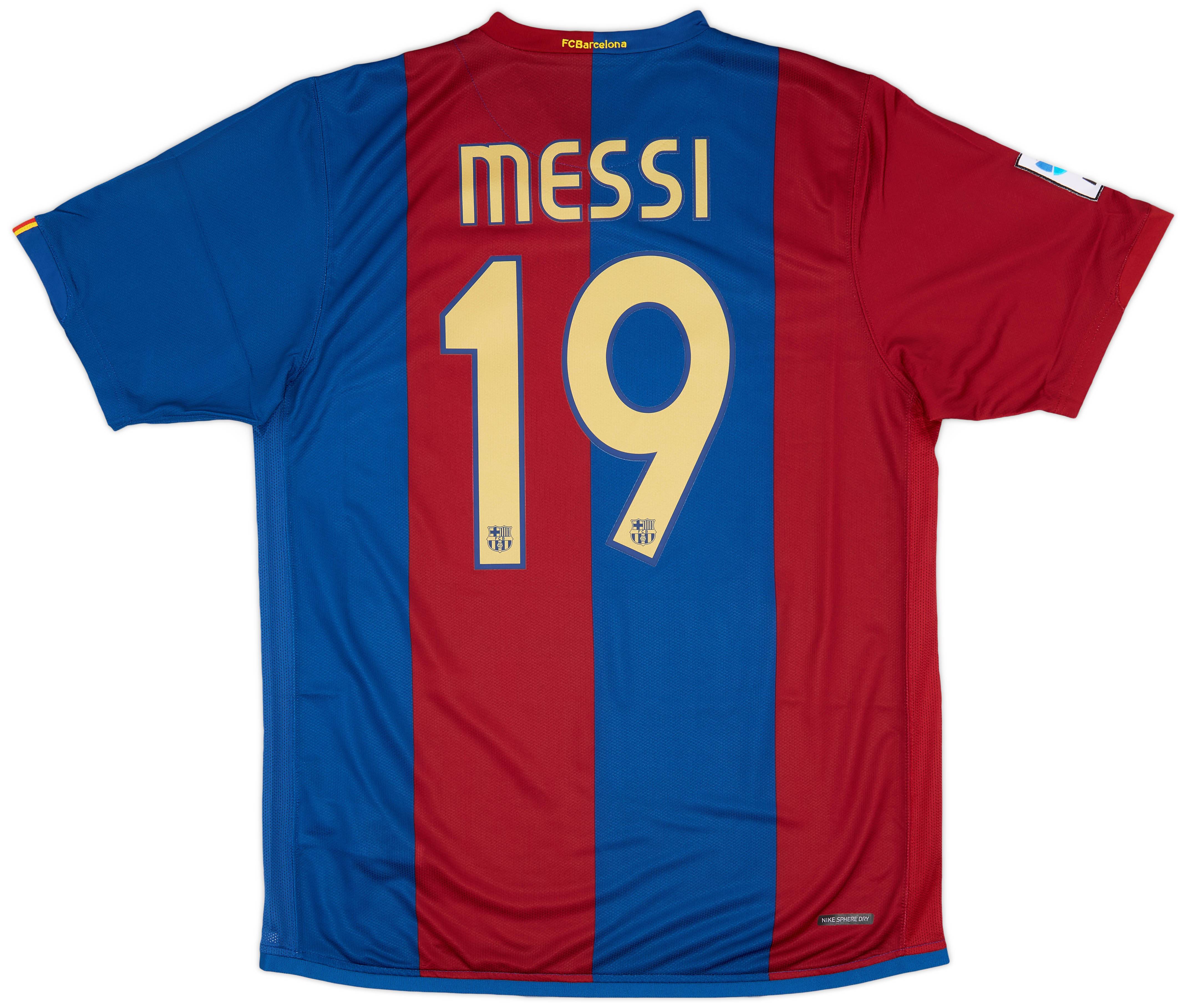 2006-07 Barcelona Home Shirt Messi #19 (L)
