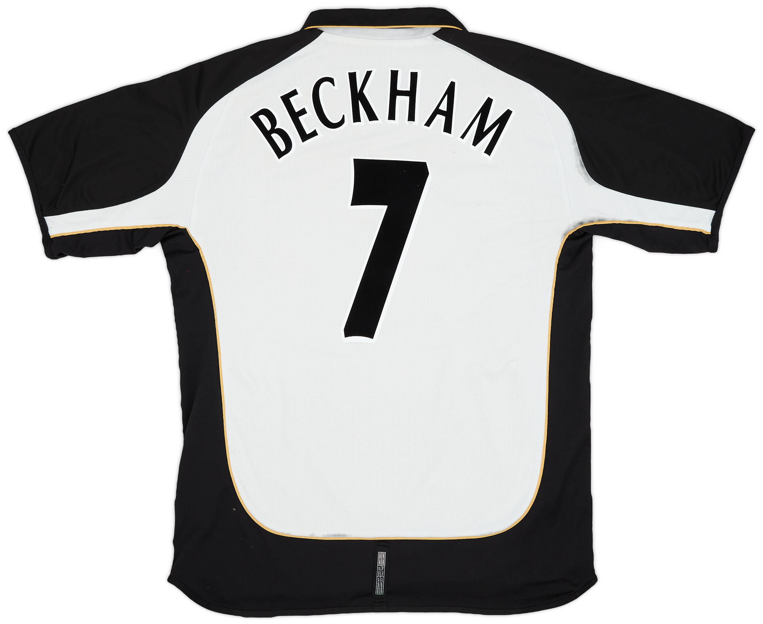 2001-02 Manchester United Centenary Away/Third Shirt Beckham #7 - 7/10 - (XL)