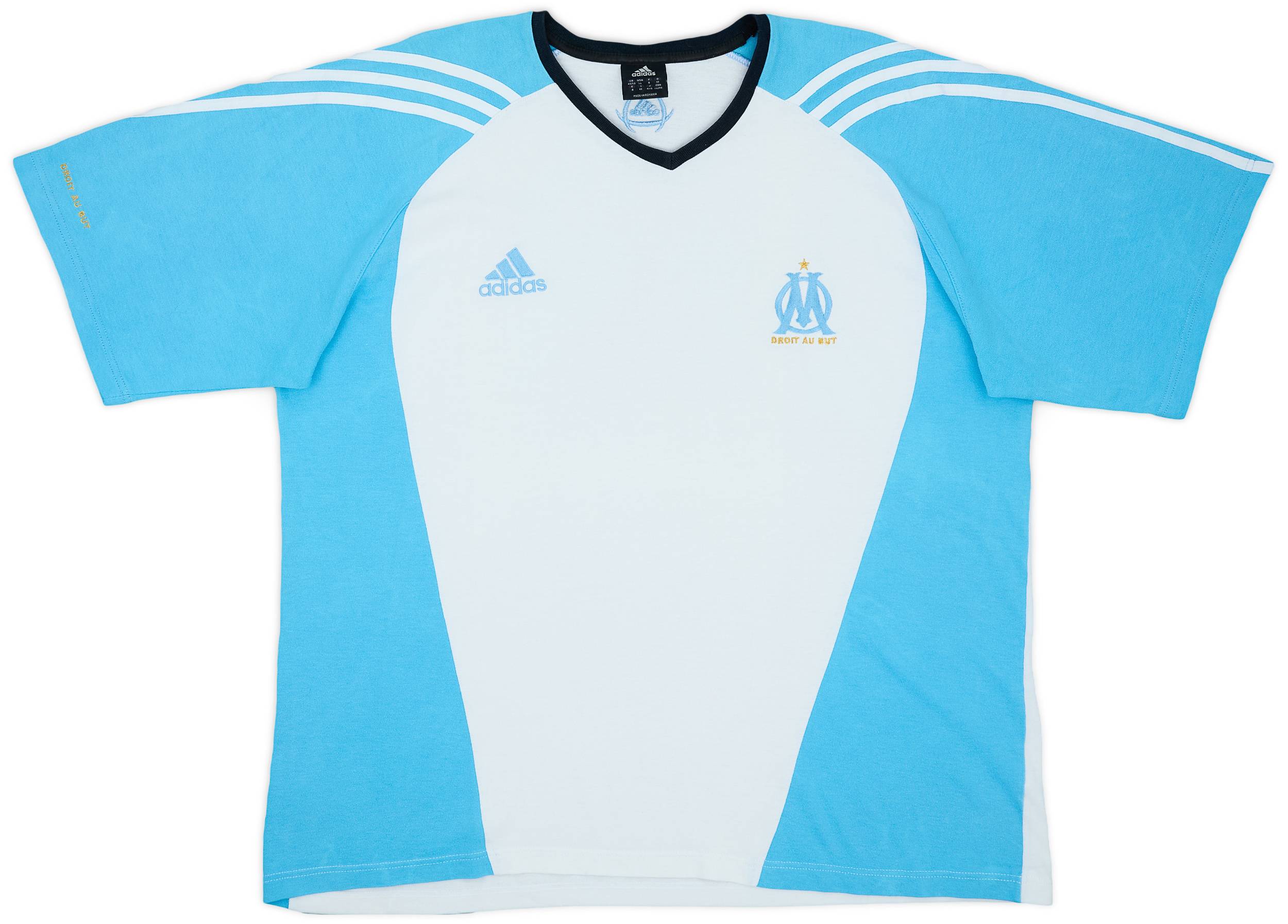 2003-04 Olympique Marseille adidas Cotton Tee - 8/10 - (XL/XXL)