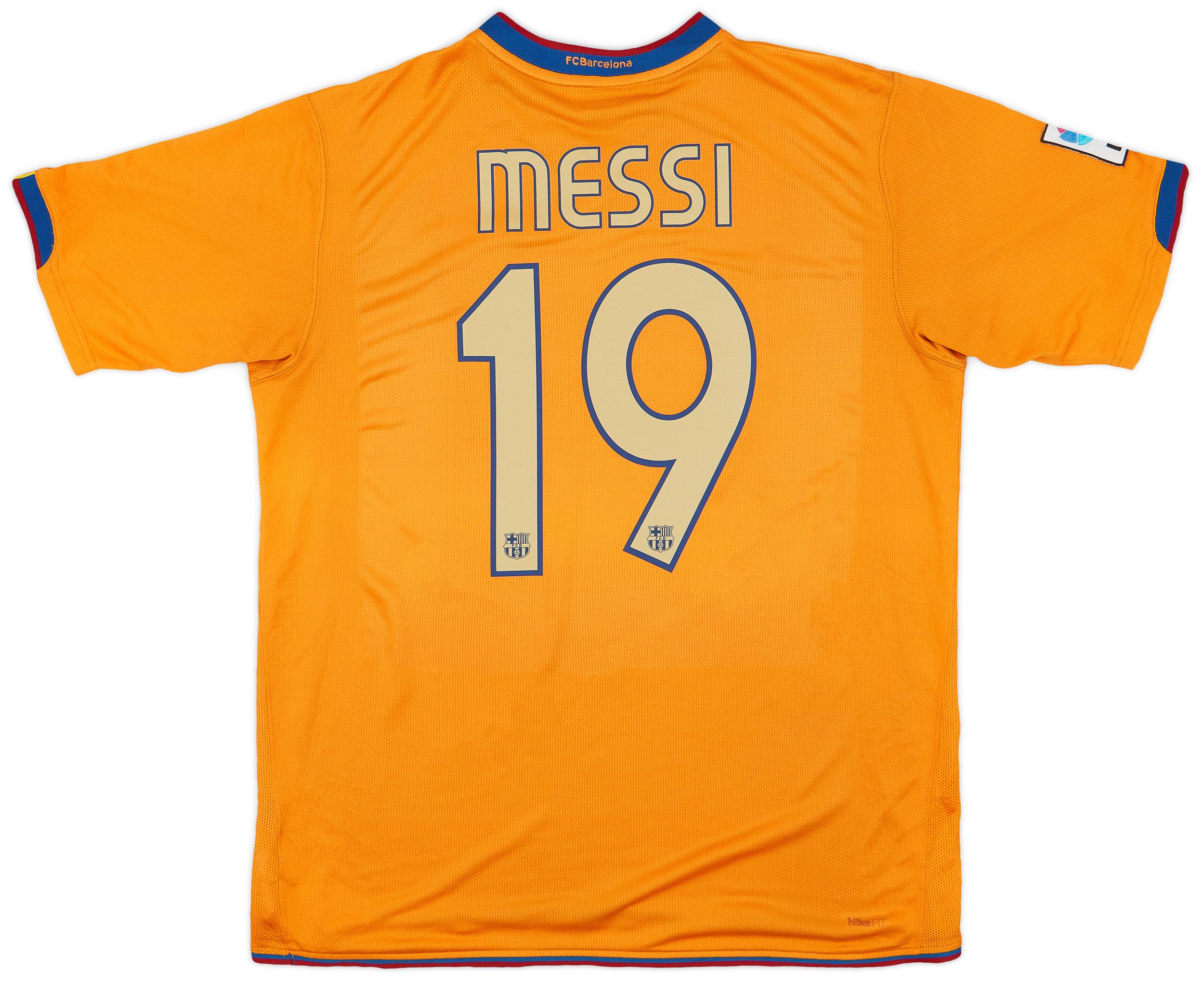 2006-08 Barcelona Away Shirt Messi #19 - 8/10 - (L)