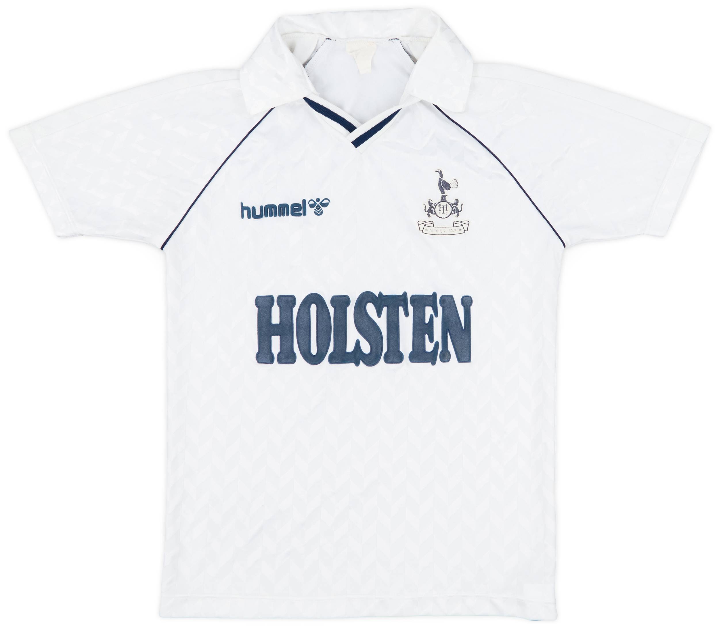 1987-89 Tottenham Home Shirt - 7/10 - (L.Boys)