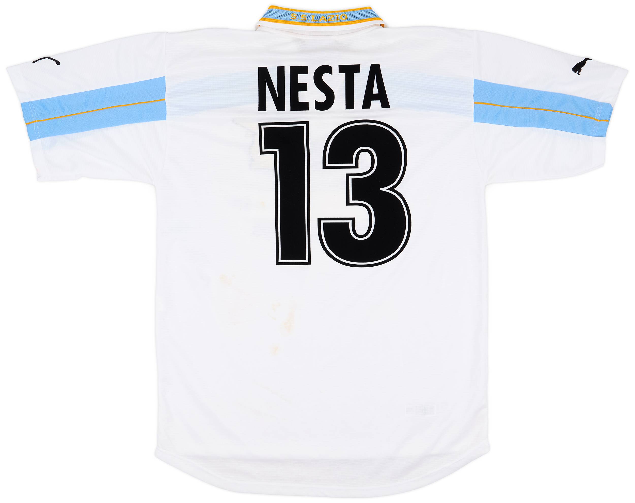 1999-00 Lazio Centenary Home Shirt Nesta #13 - 6/10 - (XL)