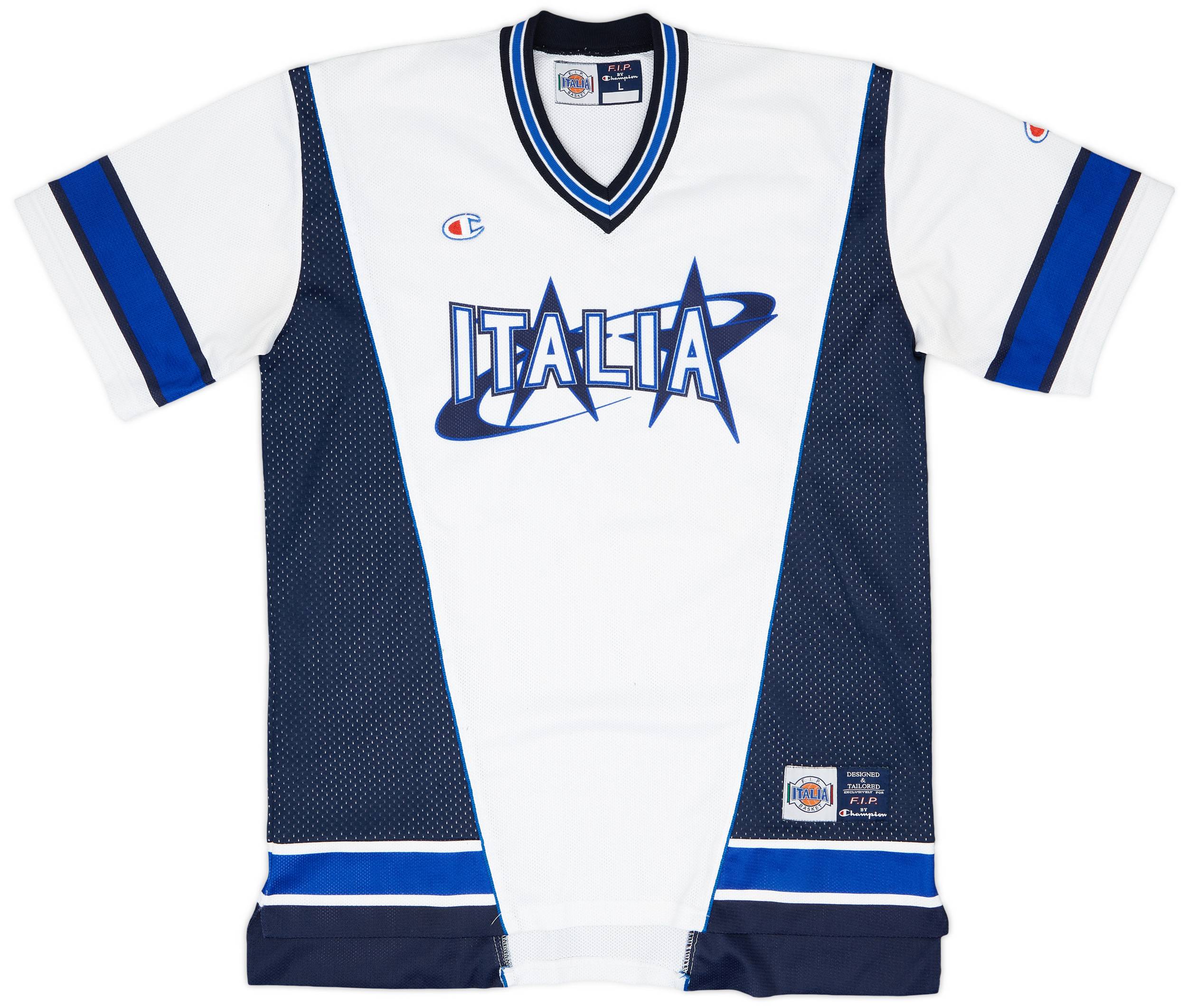 1998-00 Italy National Basketball Team Champion Shooting Shirt - 8/10 - (L)