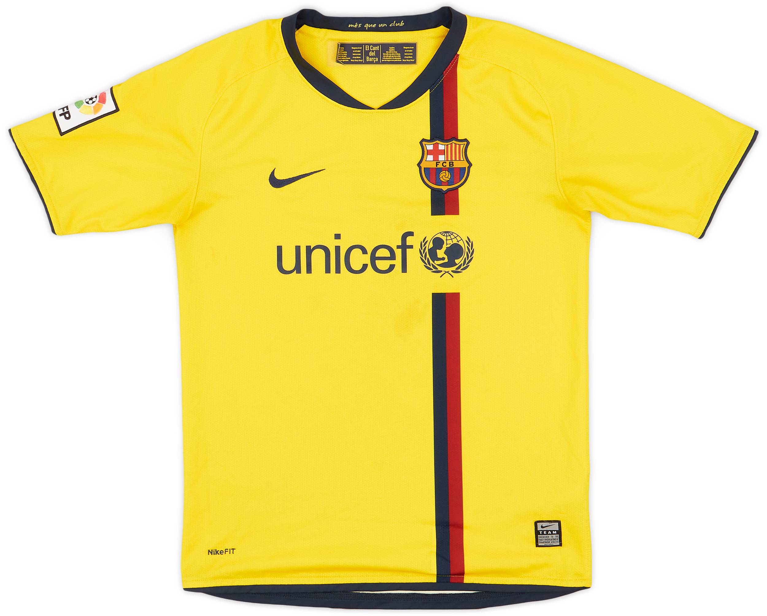2008-10 Barcelona Away Shirt - 7/10 - (L.Boys)