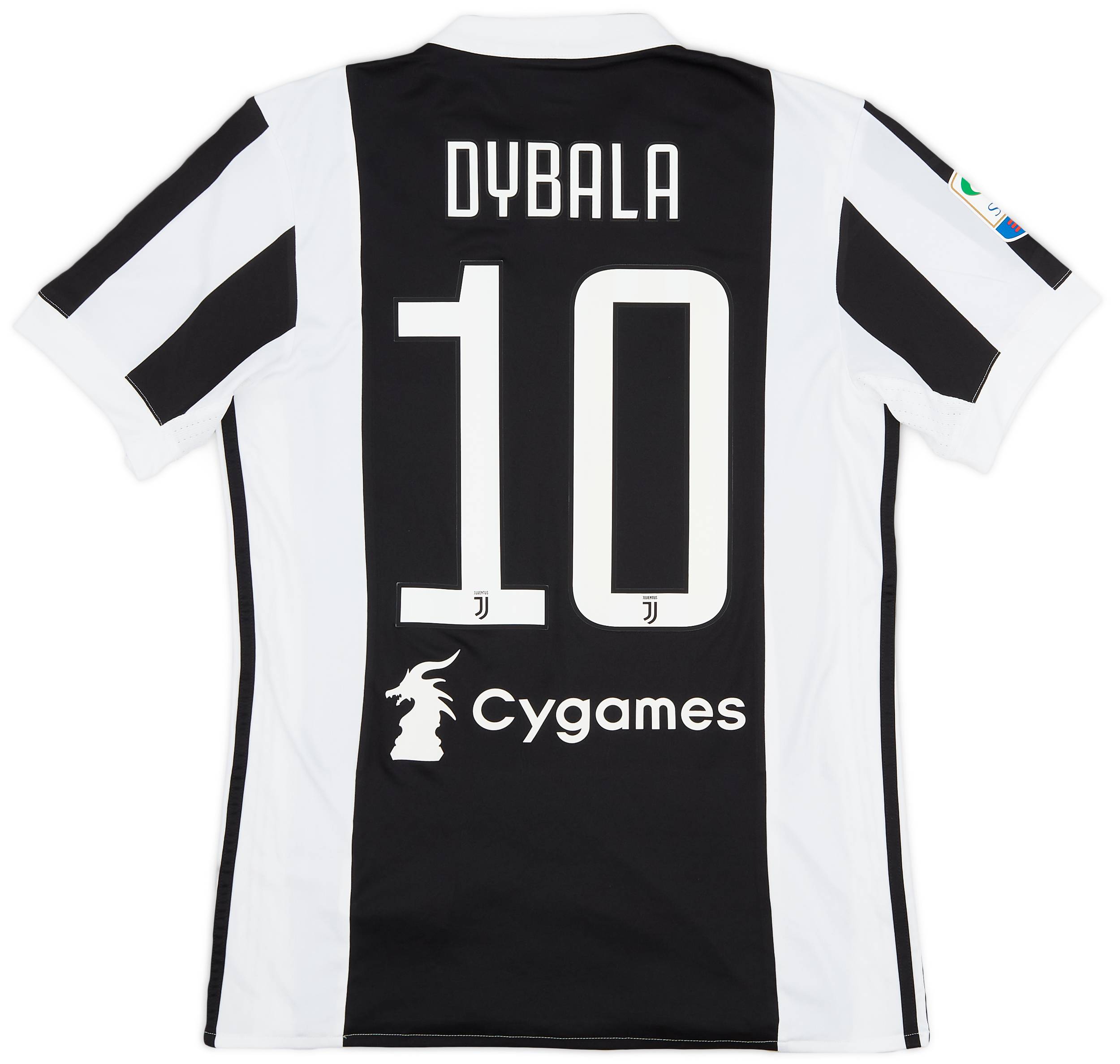 【訳あり】 Home Juventus 2017-18 Shirt (S) - 7/10 - #10 Dybala ウェア