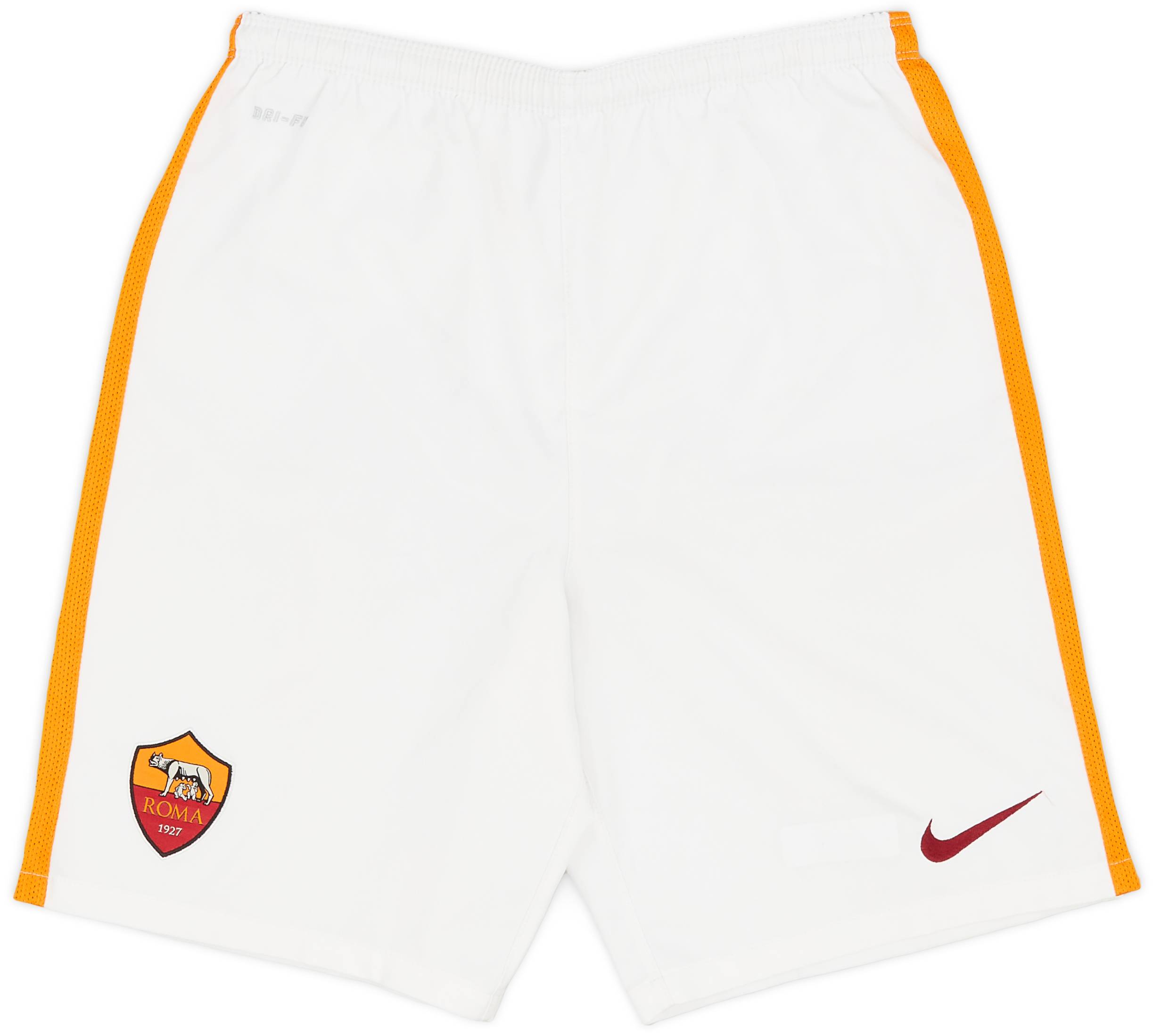 2015-16 Roma Away Shorts - 9/10 - (L.Boys)