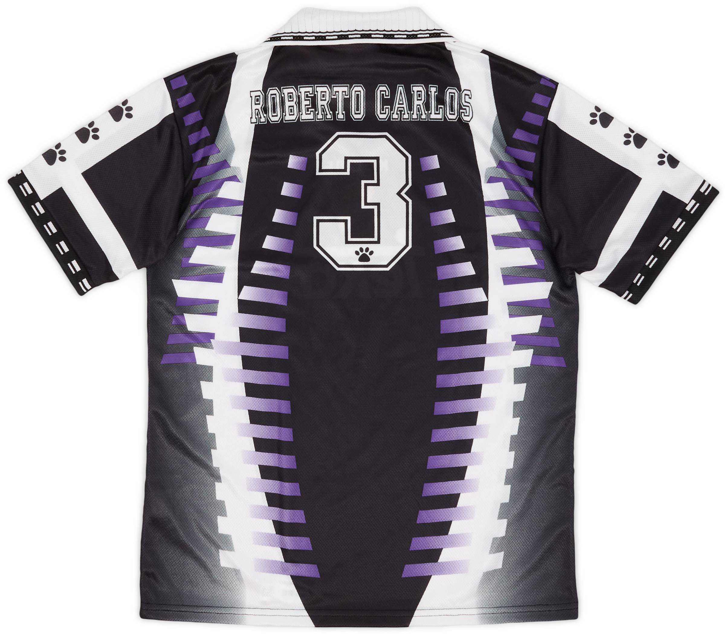 大人気新品  1997-98 Real Madrid Third Shirt Roberto Carlos #3 (XL.Boys/XS) 応援グッズ