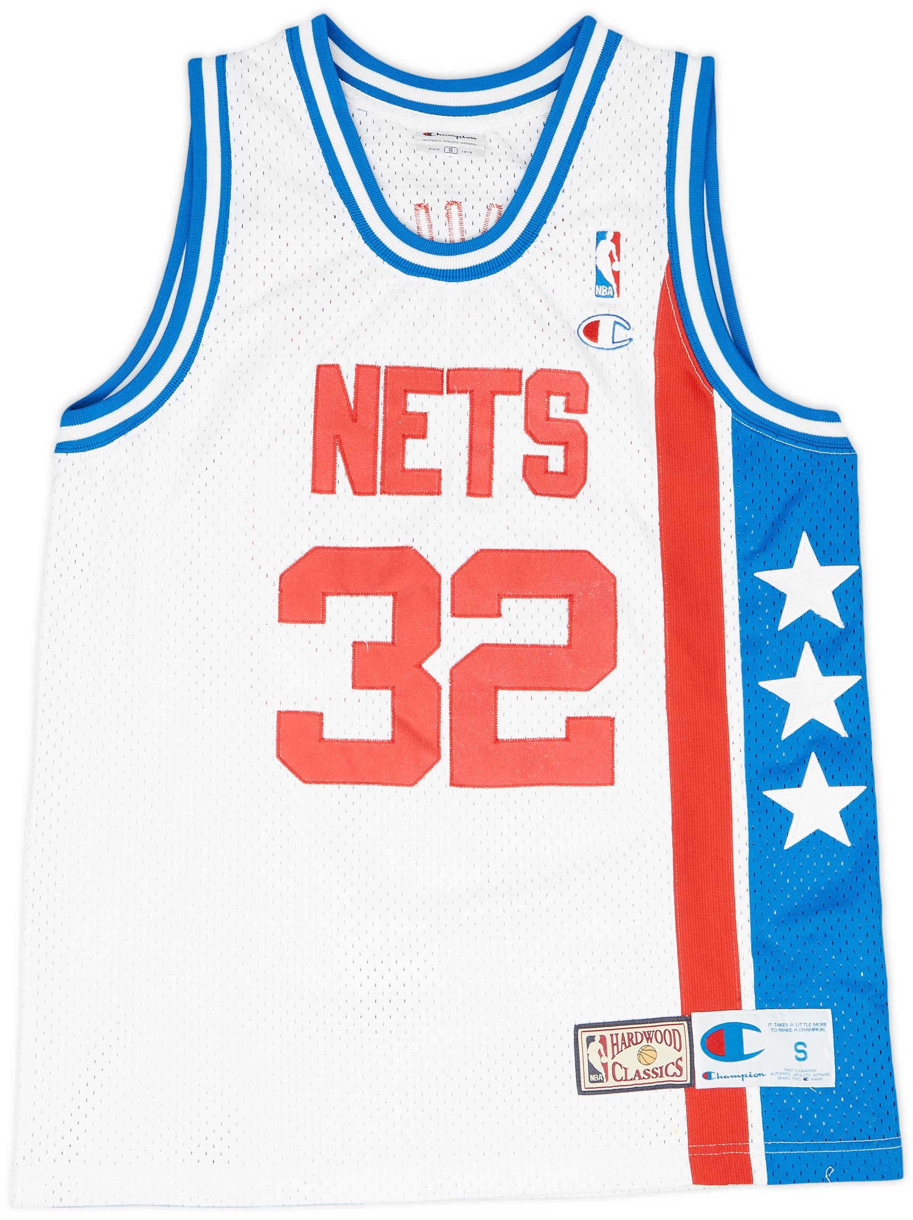 1973-76 New York Nets Erving #32 Champion Hardwood Classics Home Jersey - 8/10 - (S)