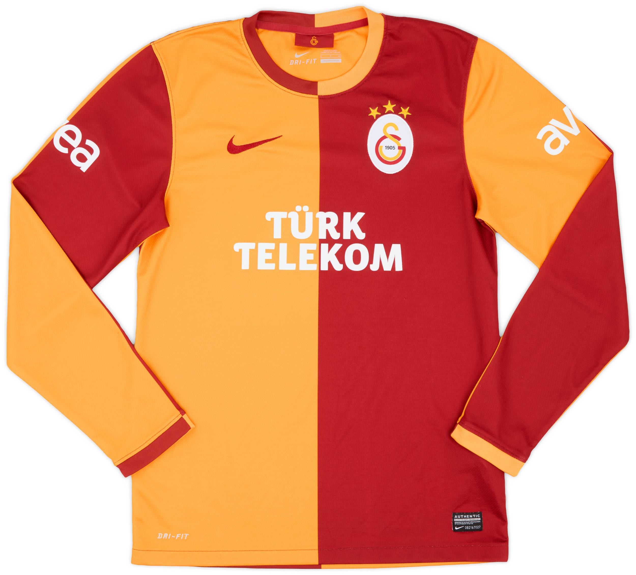 2013-14 Galatasaray Home L/S Shirt - 9/10 - (S)