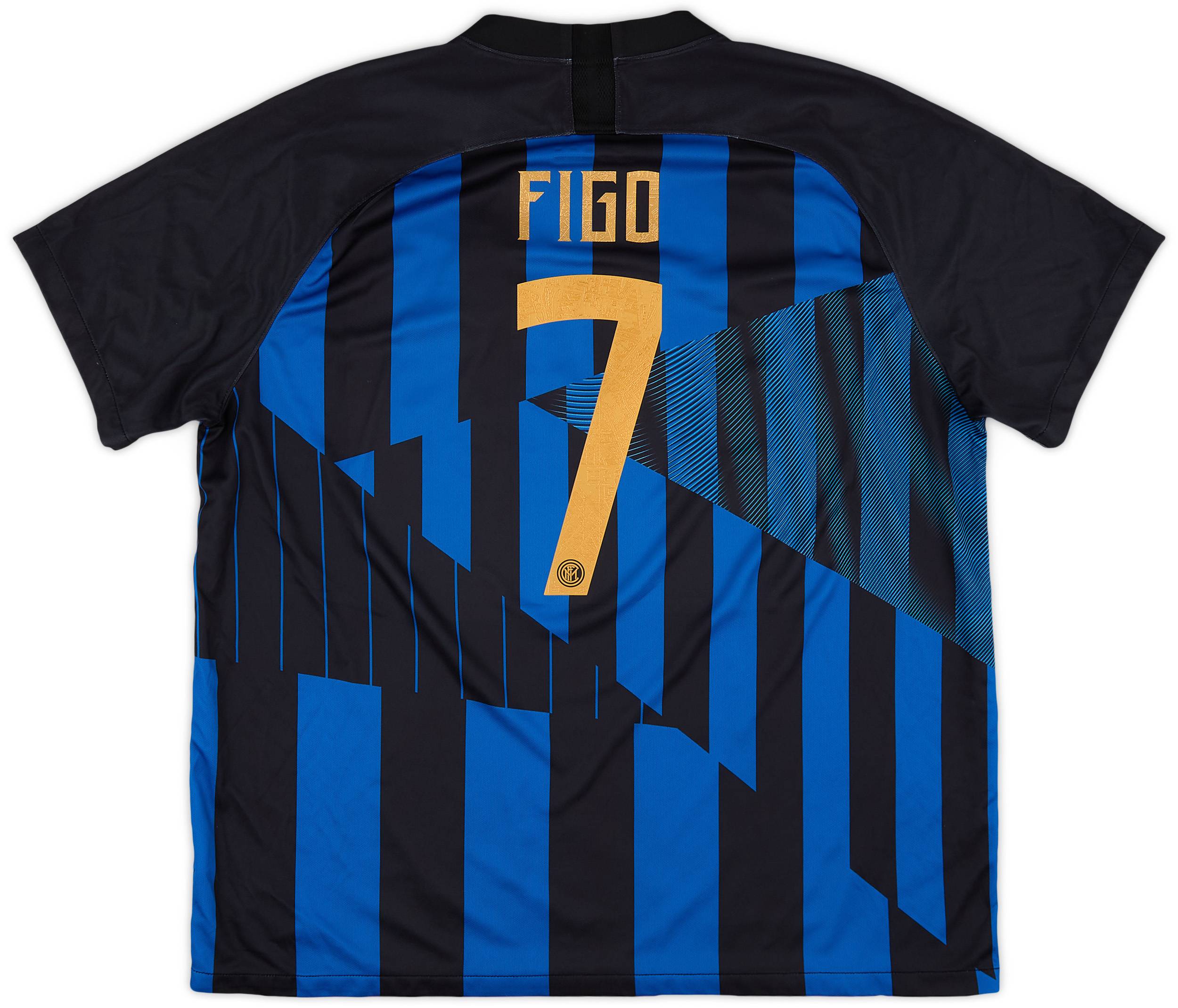 2018-19 Inter Milan Special Edition Shirt Figo #7 - 7/10 - (XXL)