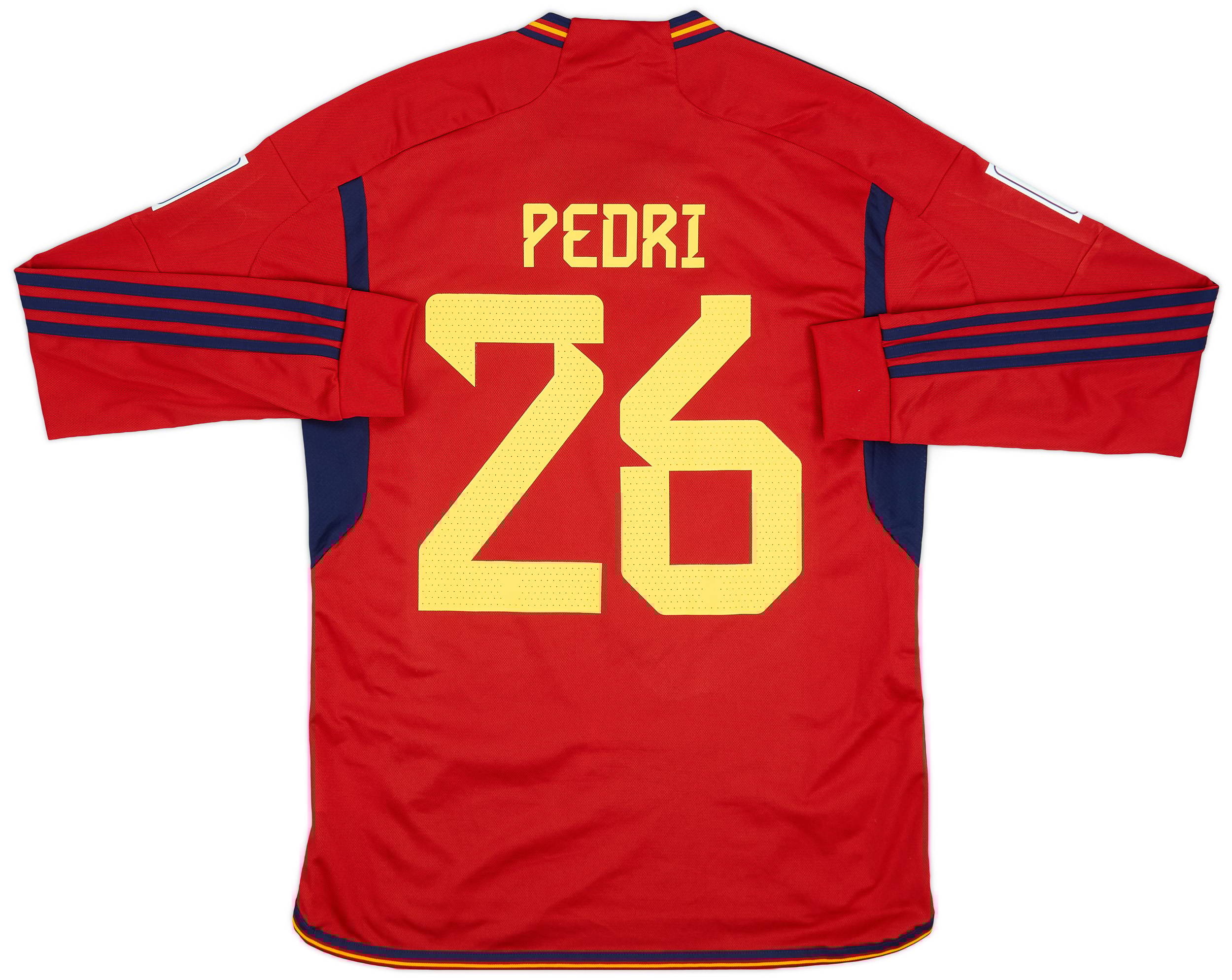 2022-23 Spain Home L/S Shirt Pedri #26 - 8/10 - (M)