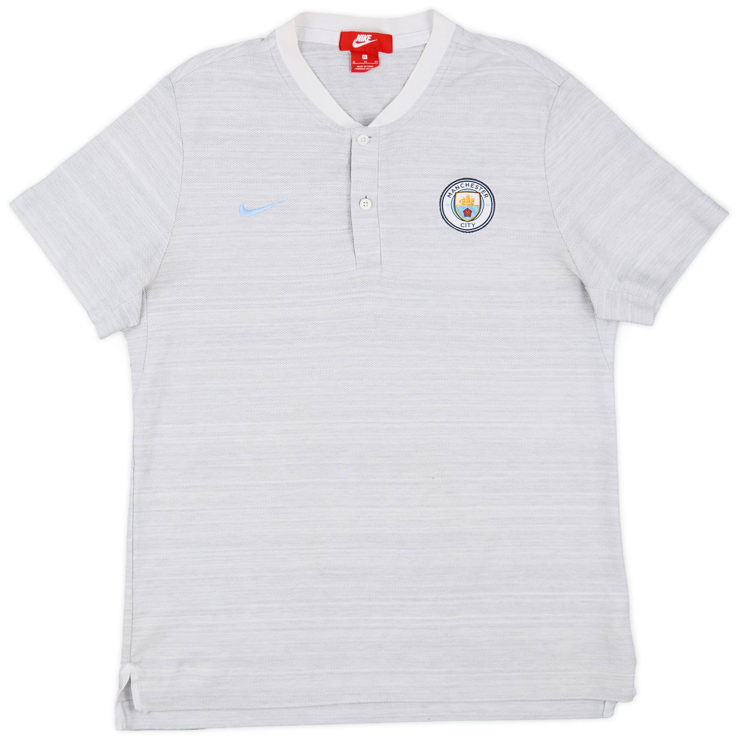 2018-19 Manchester City Nike Polo Shirt - 8/10 - (XL)