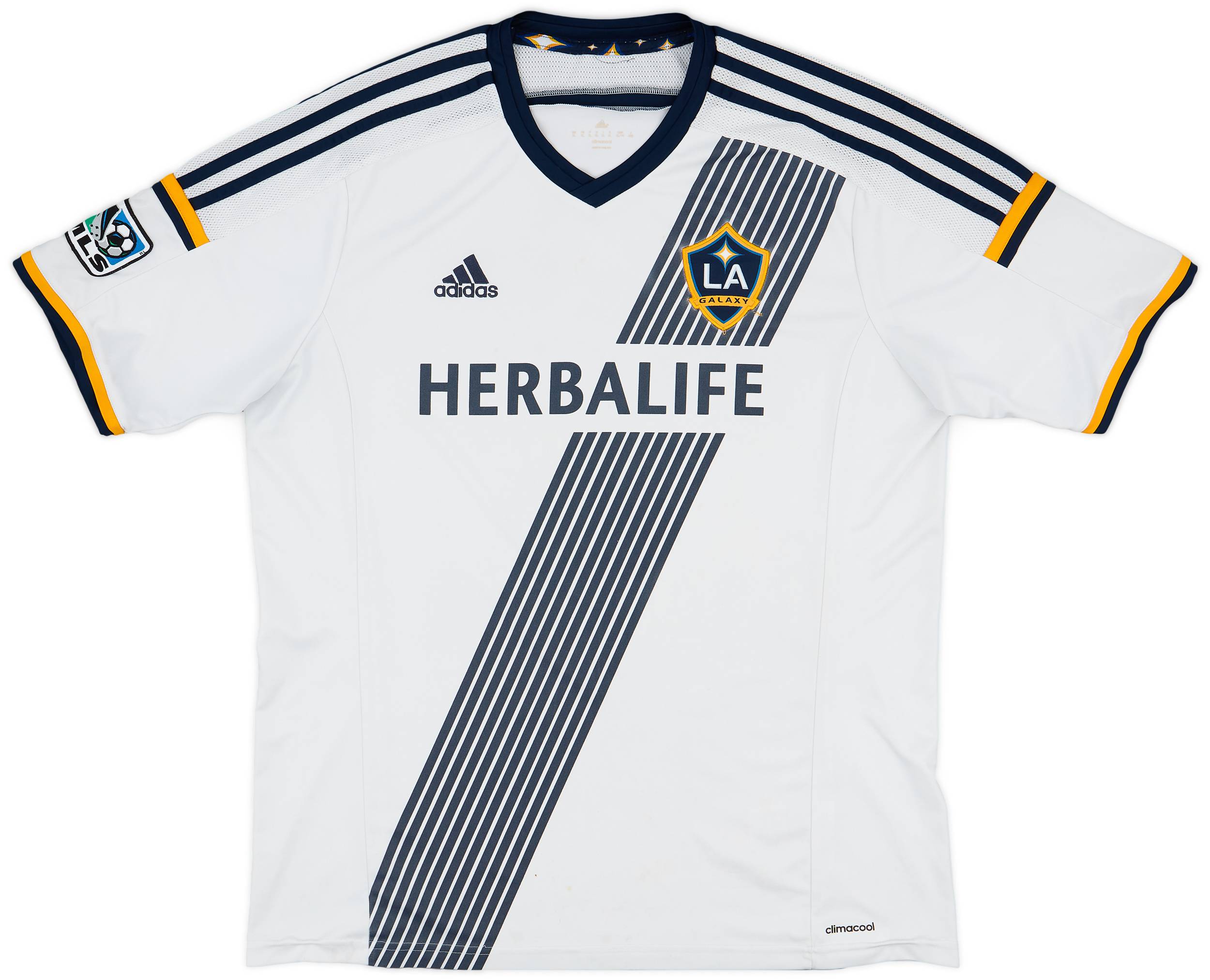 アディダス ロサンゼルス・ギャラクシー 半袖 ２０１４ ホーム ユニフォーム 2014-15 LA Galaxy Home Shirt - 7/10 - (XL)