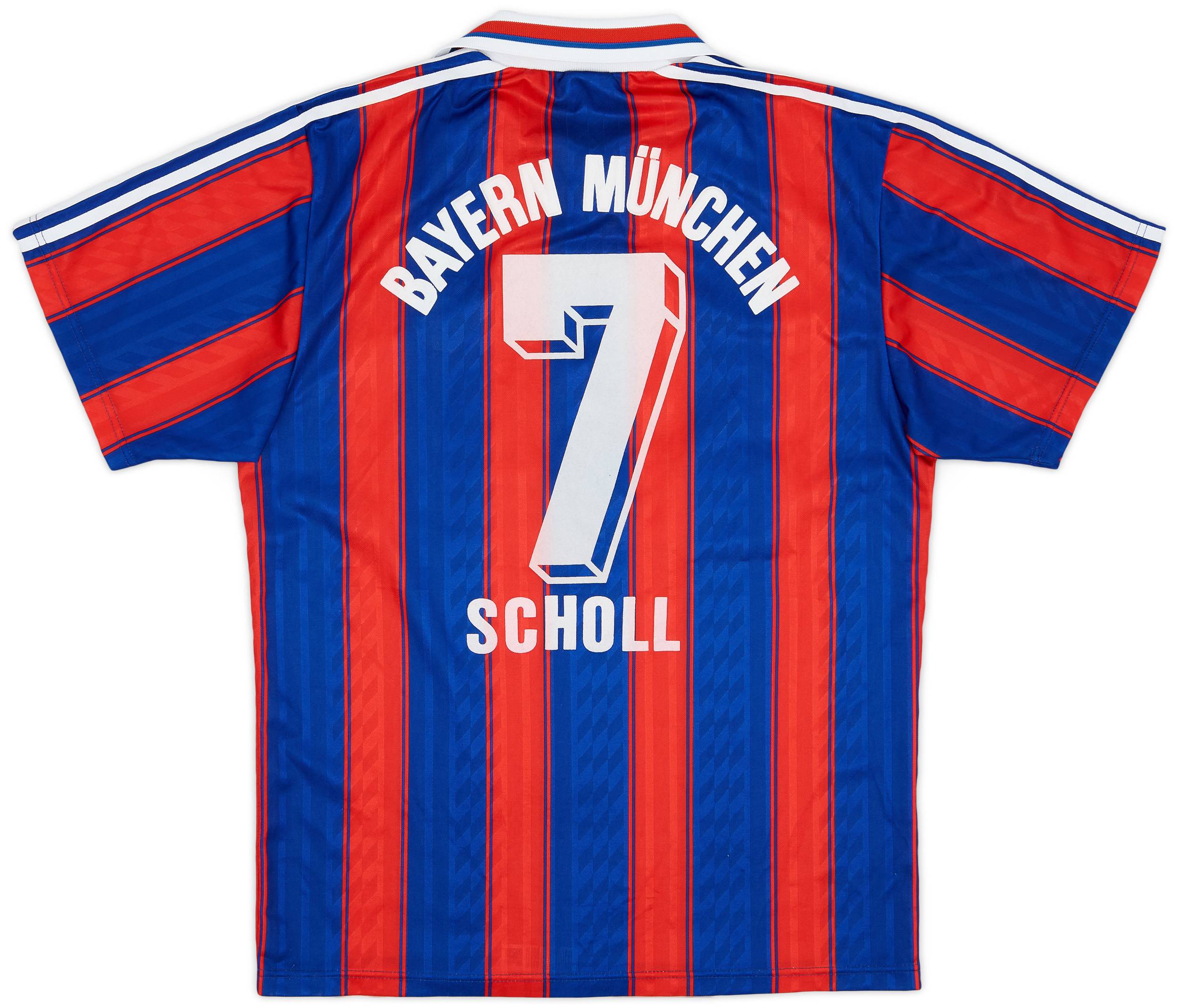 1995-97 Bayern Munich Home Shirt Scholl #7 - 8/10 - (S)