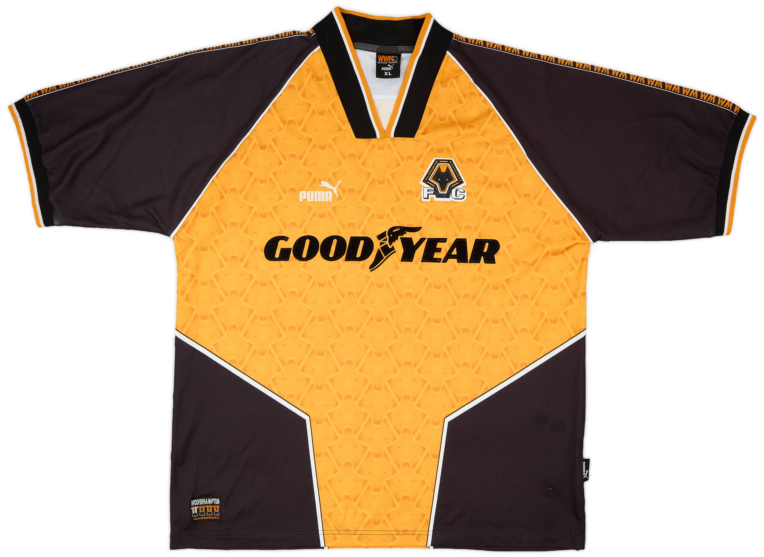 1996-98 Wolves Home Shirt - 9/10 - (XL)