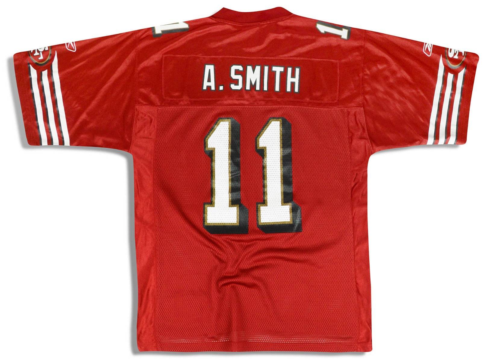 2005-06 San Francisco 49ers A. Smith #11 Reebok On Field Jersey