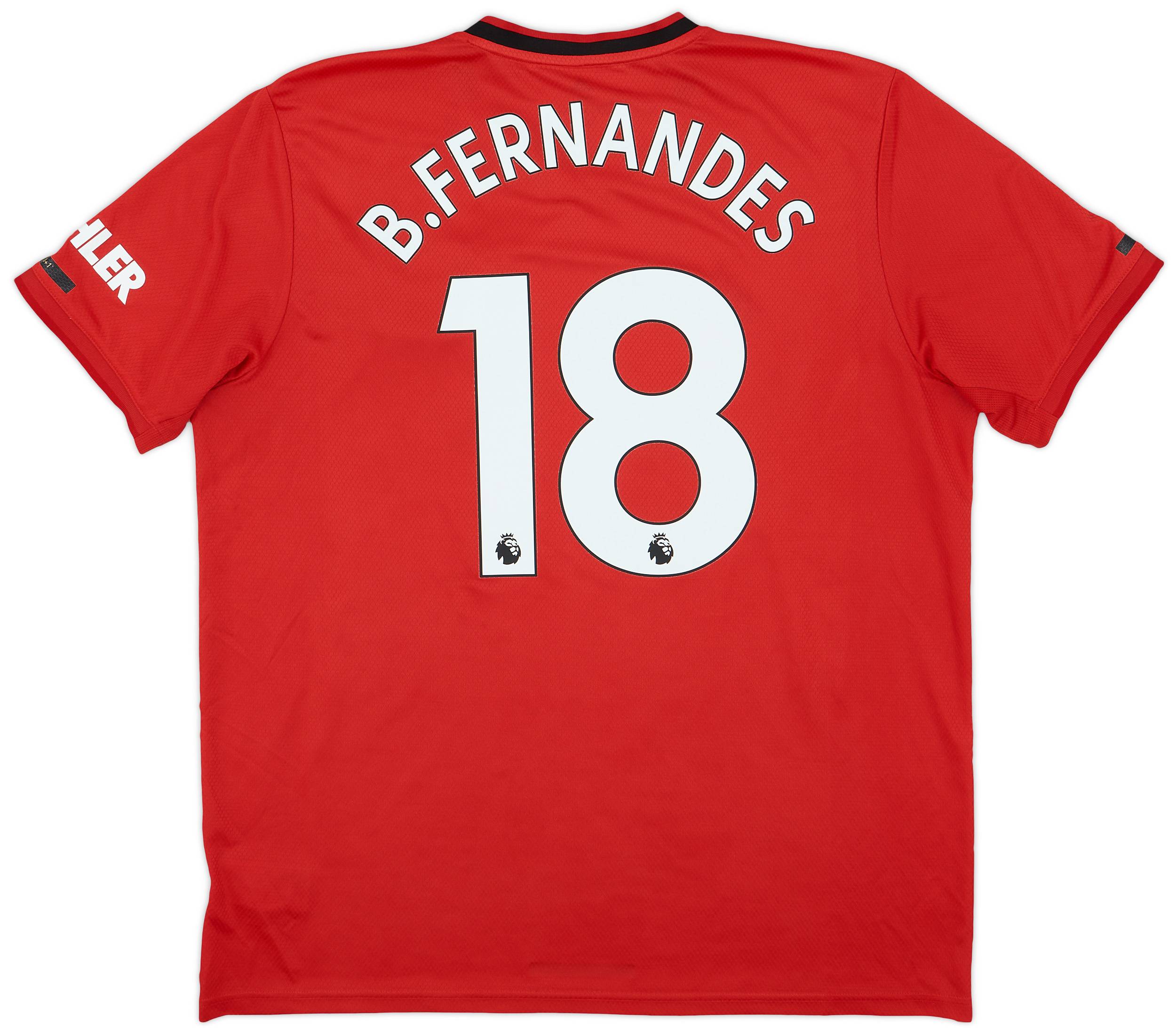 2019-20 Manchester United Home Shirt B.Fernandes #18 - 7/10 - (XL)