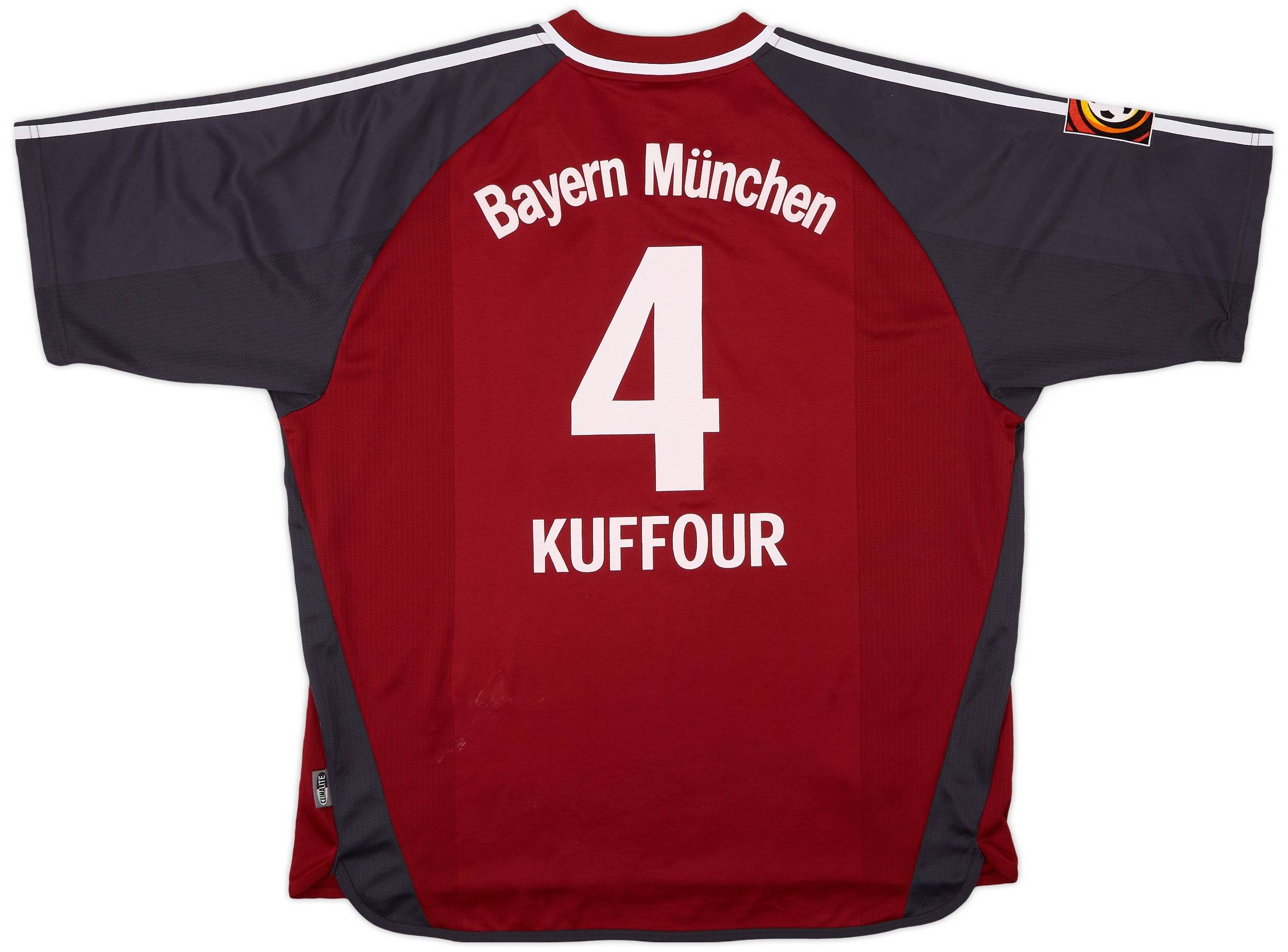2001-02 Bayern Munich Home Shirt Kuffour #4 - 8/10 - (XXL)